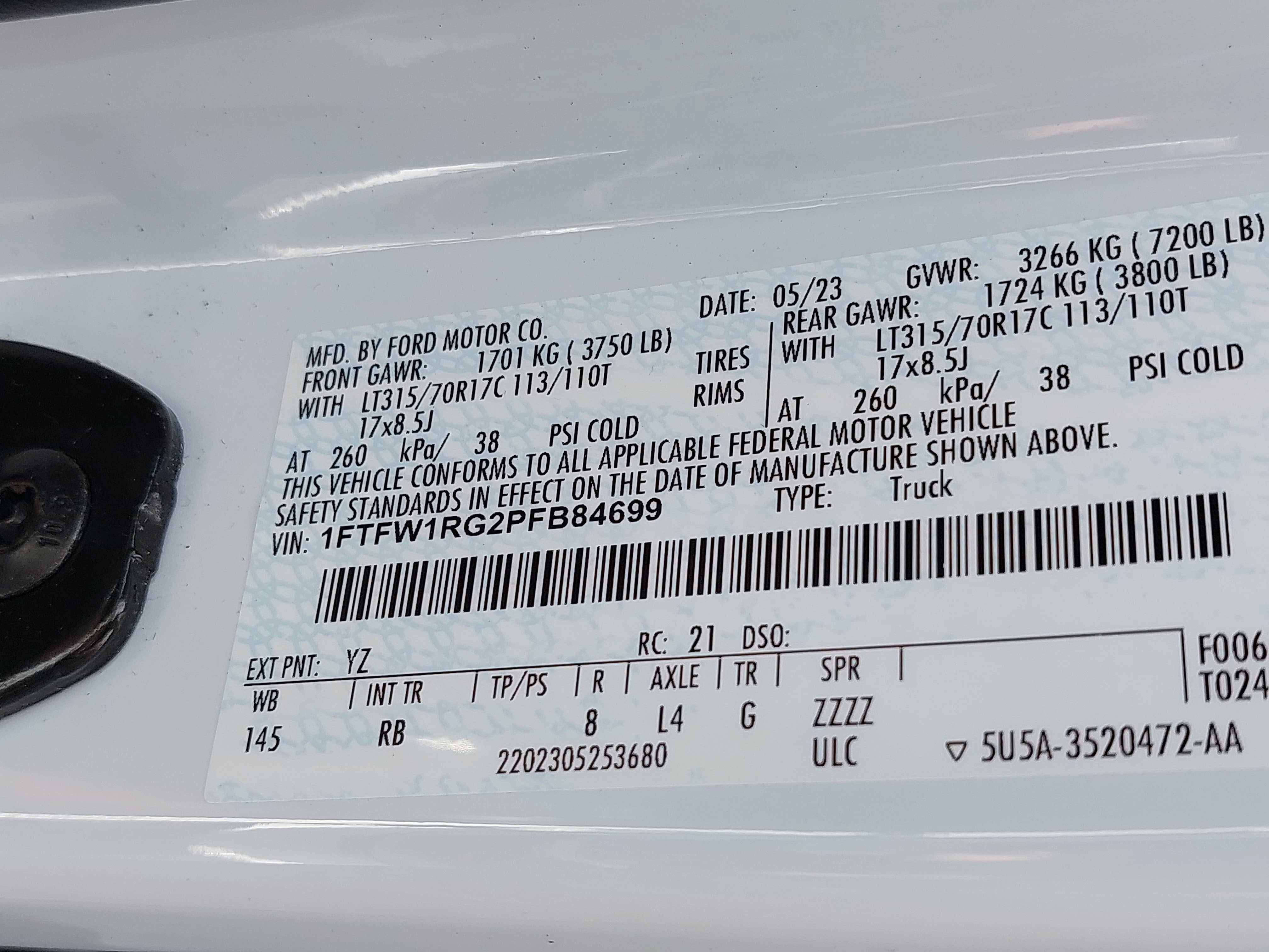 2023 Ford F-150 Raptor