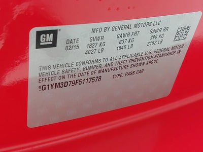 2015 Chevrolet Corvette Stingray Z51