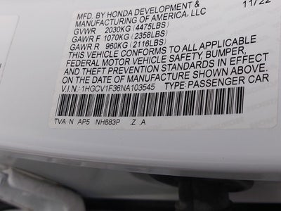 2022 Honda Accord Sport