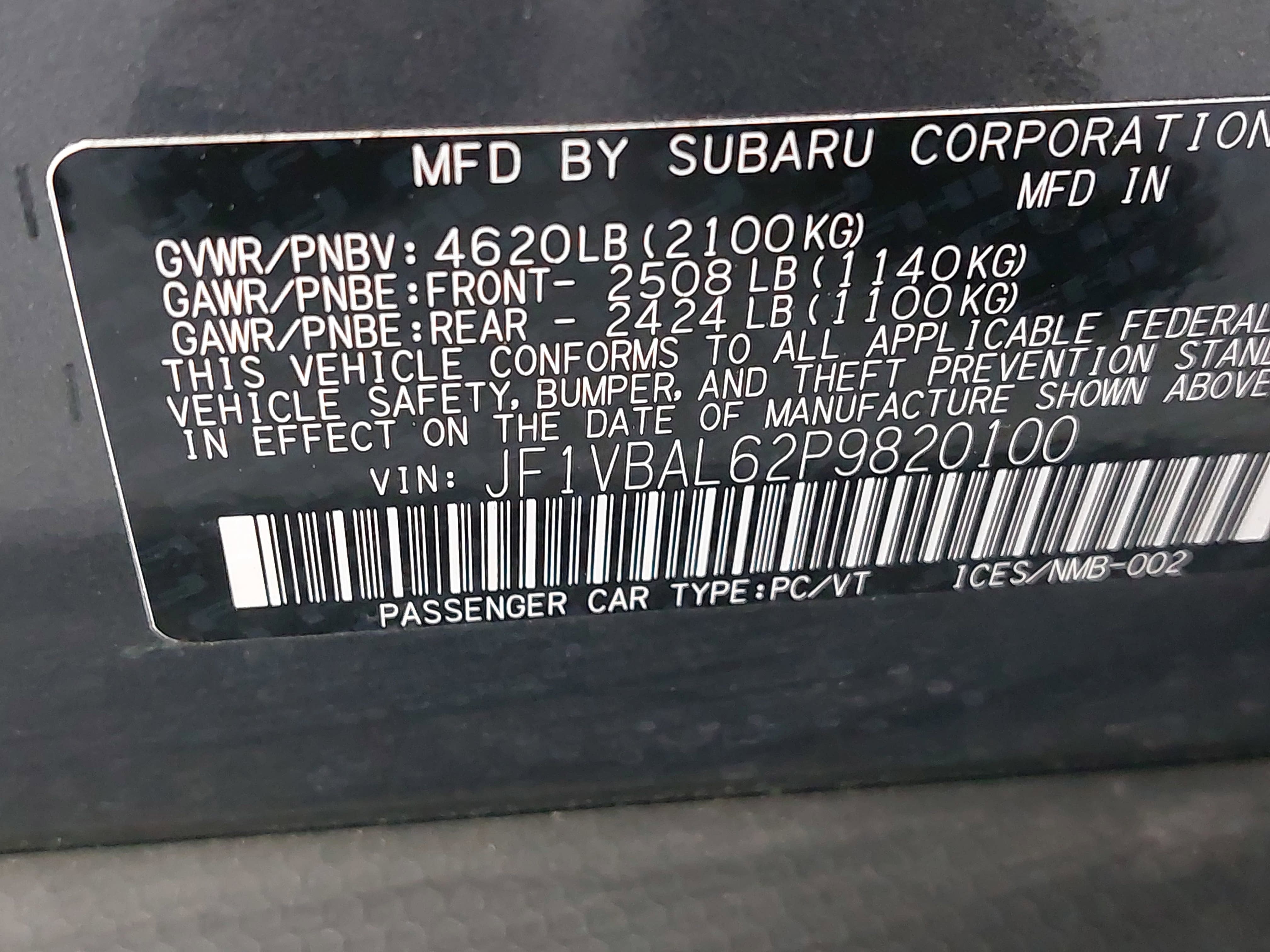 2023 Subaru WRX Limited