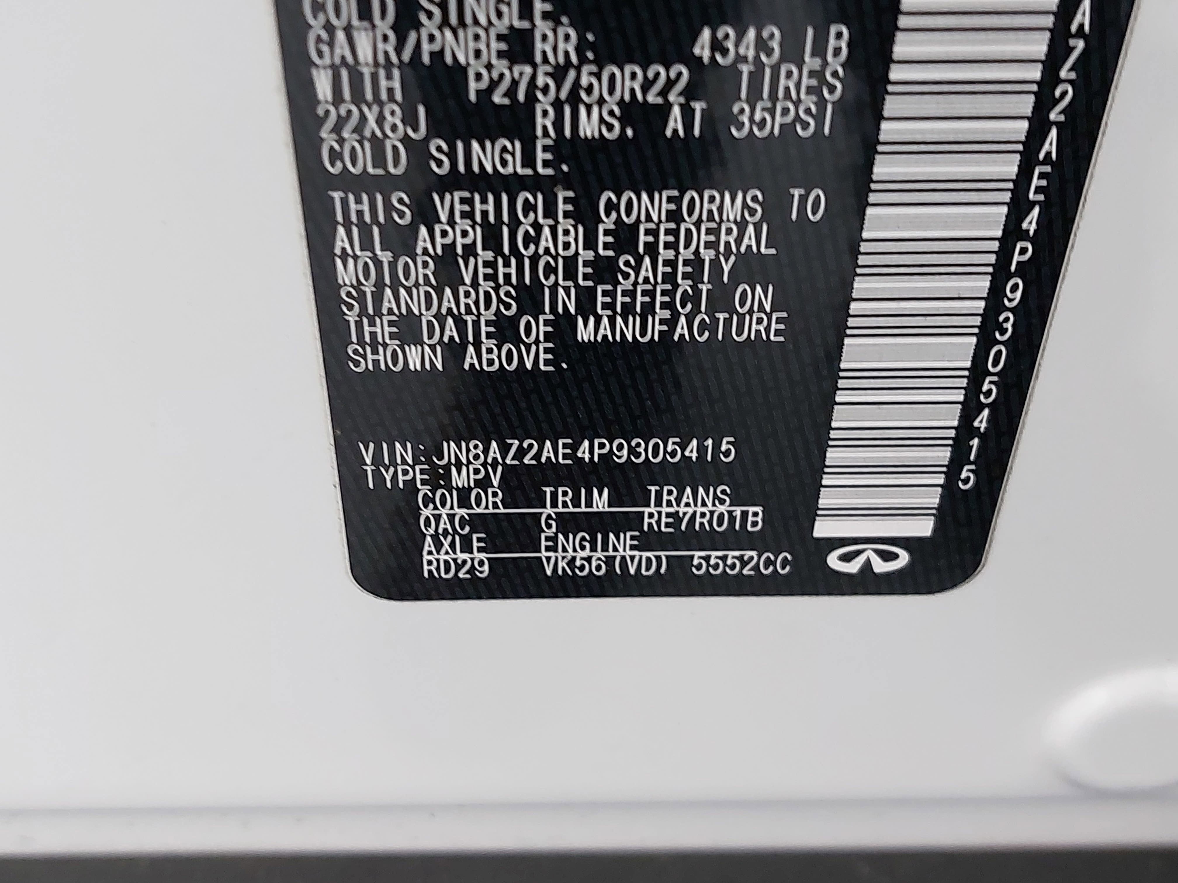 2023 INFINITI QX80 Premium Select