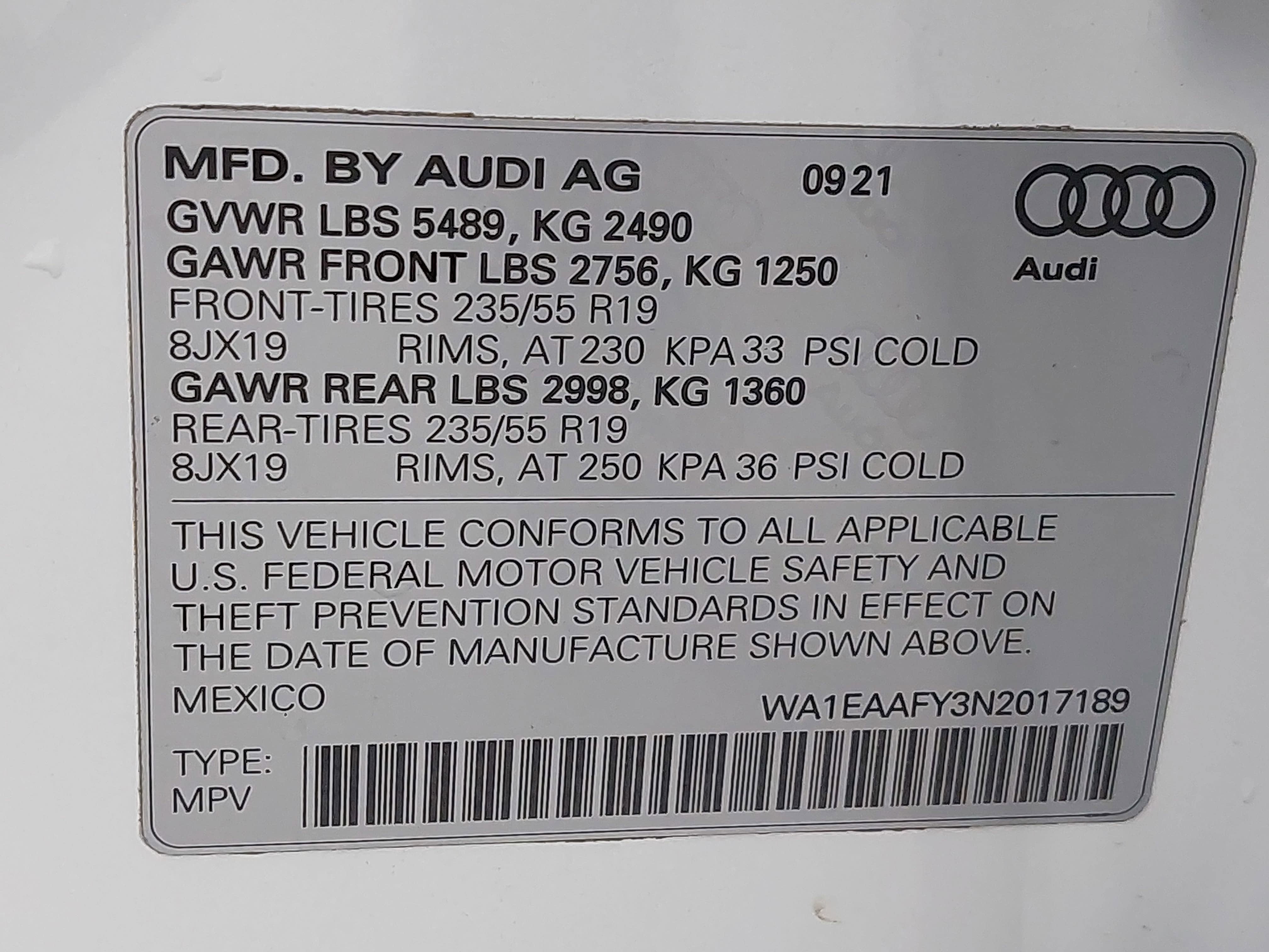 2022 Audi Q5 45 S line Premium