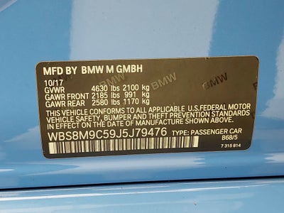 2018 BMW M3 Base