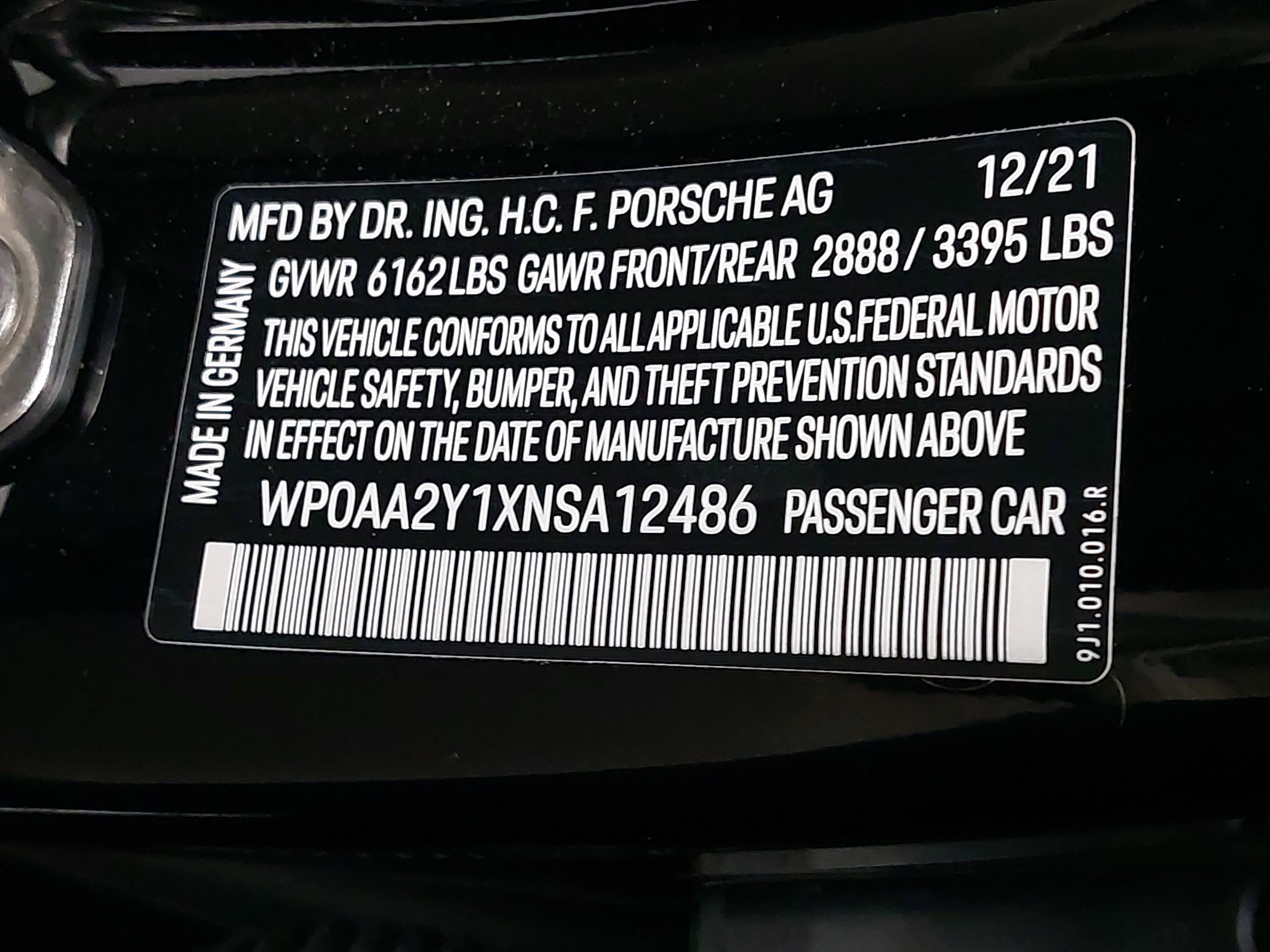 2022 Porsche Taycan RWD