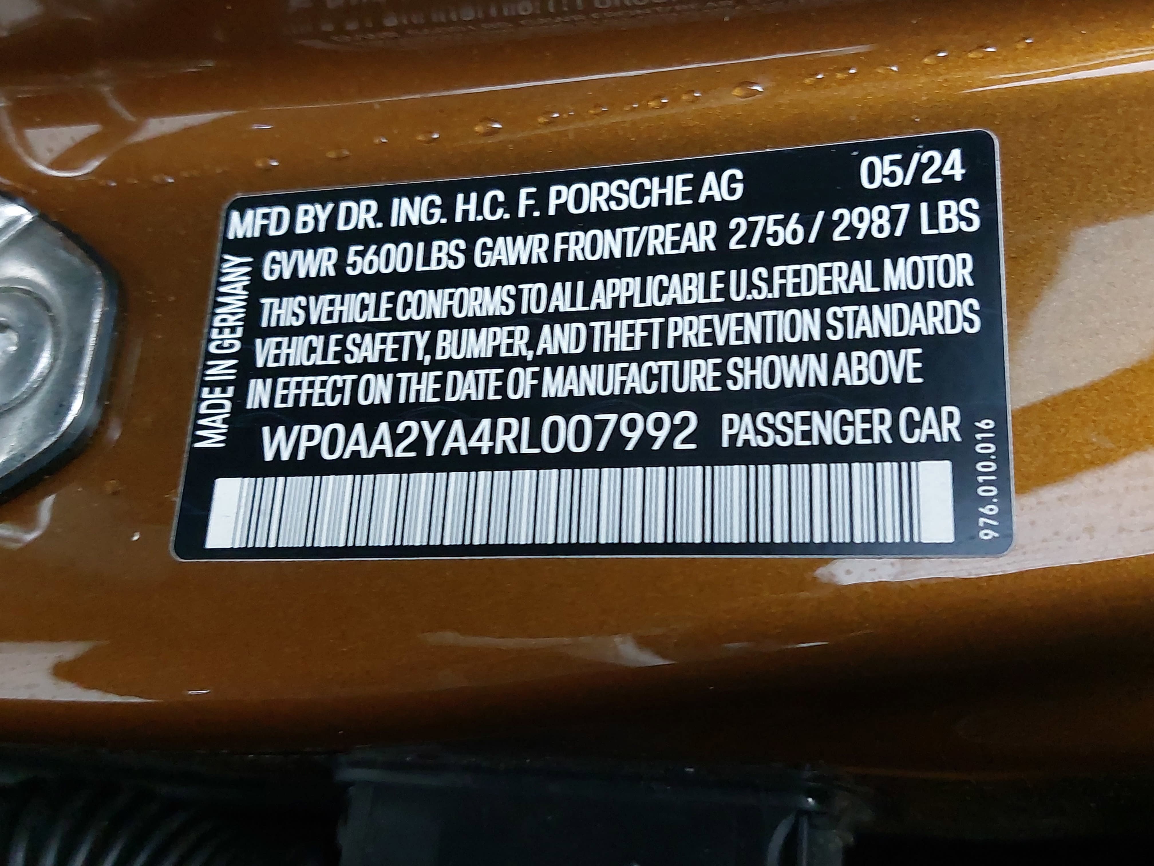 2024 Porsche Panamera 4