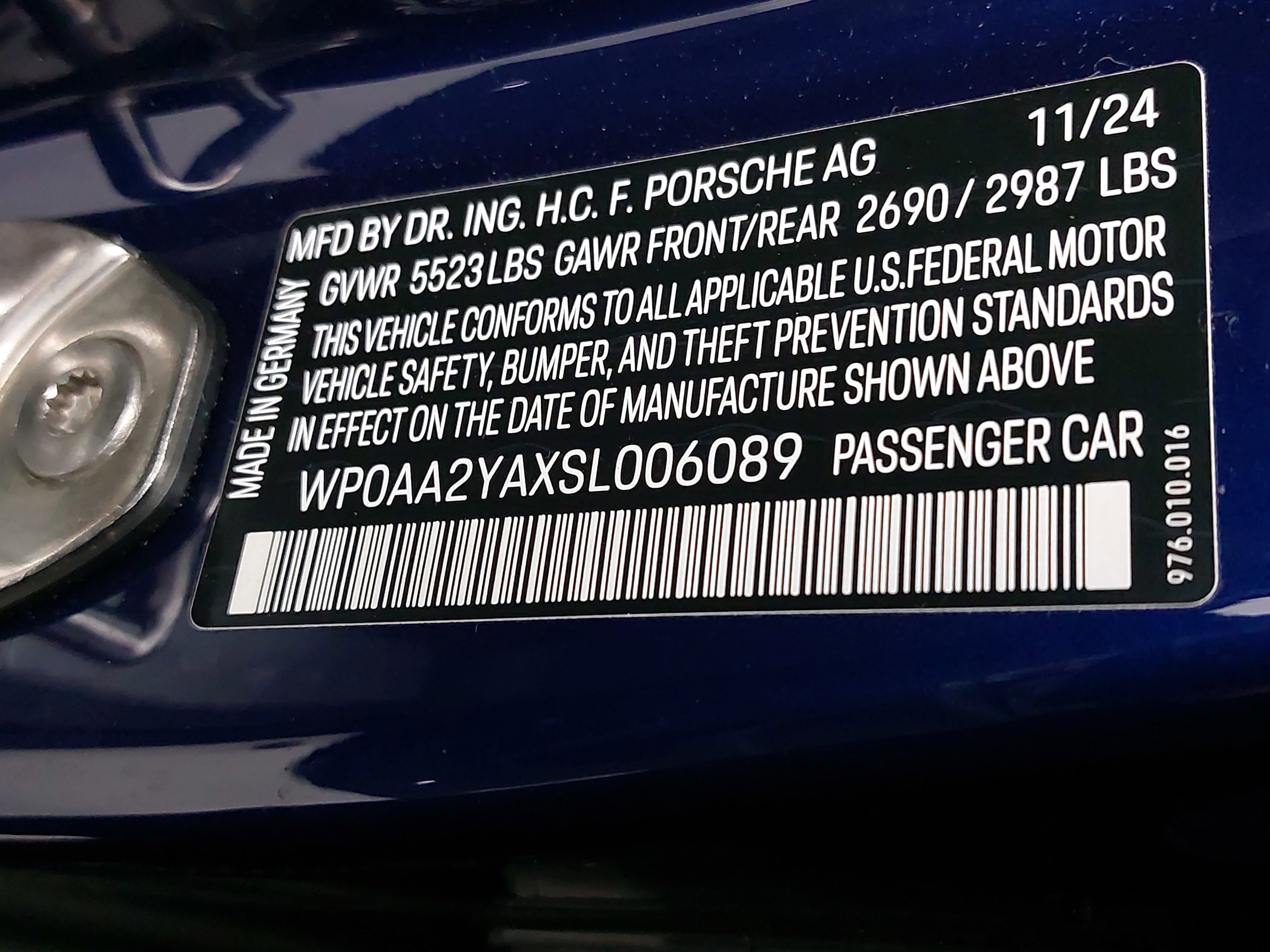 2025 Porsche Panamera Base