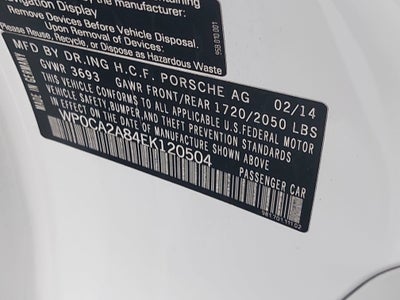 2014 Porsche Boxster .