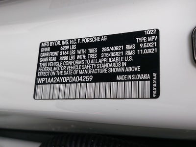 2023 Porsche Cayenne Platinum Edition