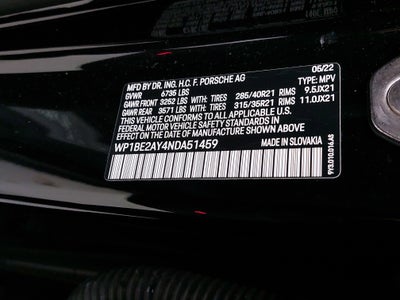 2022 Porsche Cayenne E-Hybrid Coupe Platinum Edition Hybrid