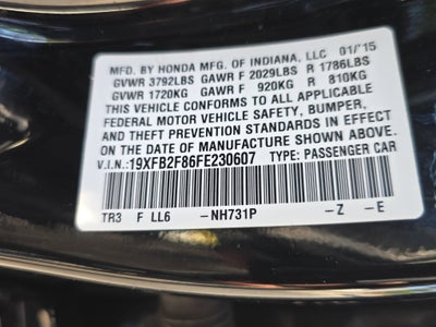 2015 Honda Civic 4dr CVT EX