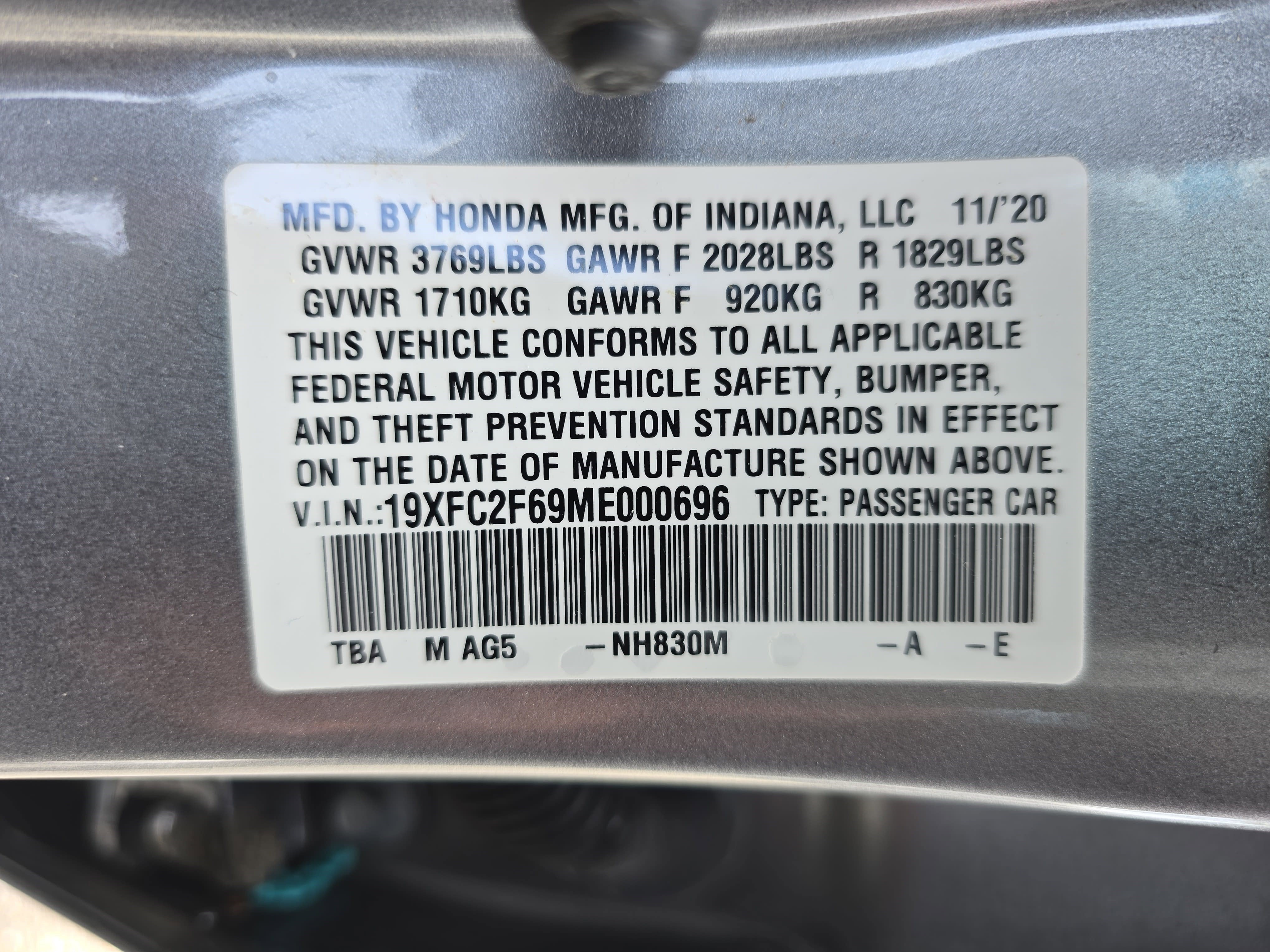 2021 Honda Civic LX CVT