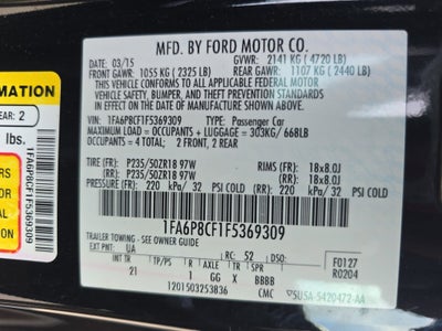 2015 Ford Mustang 2dr Fastback GT