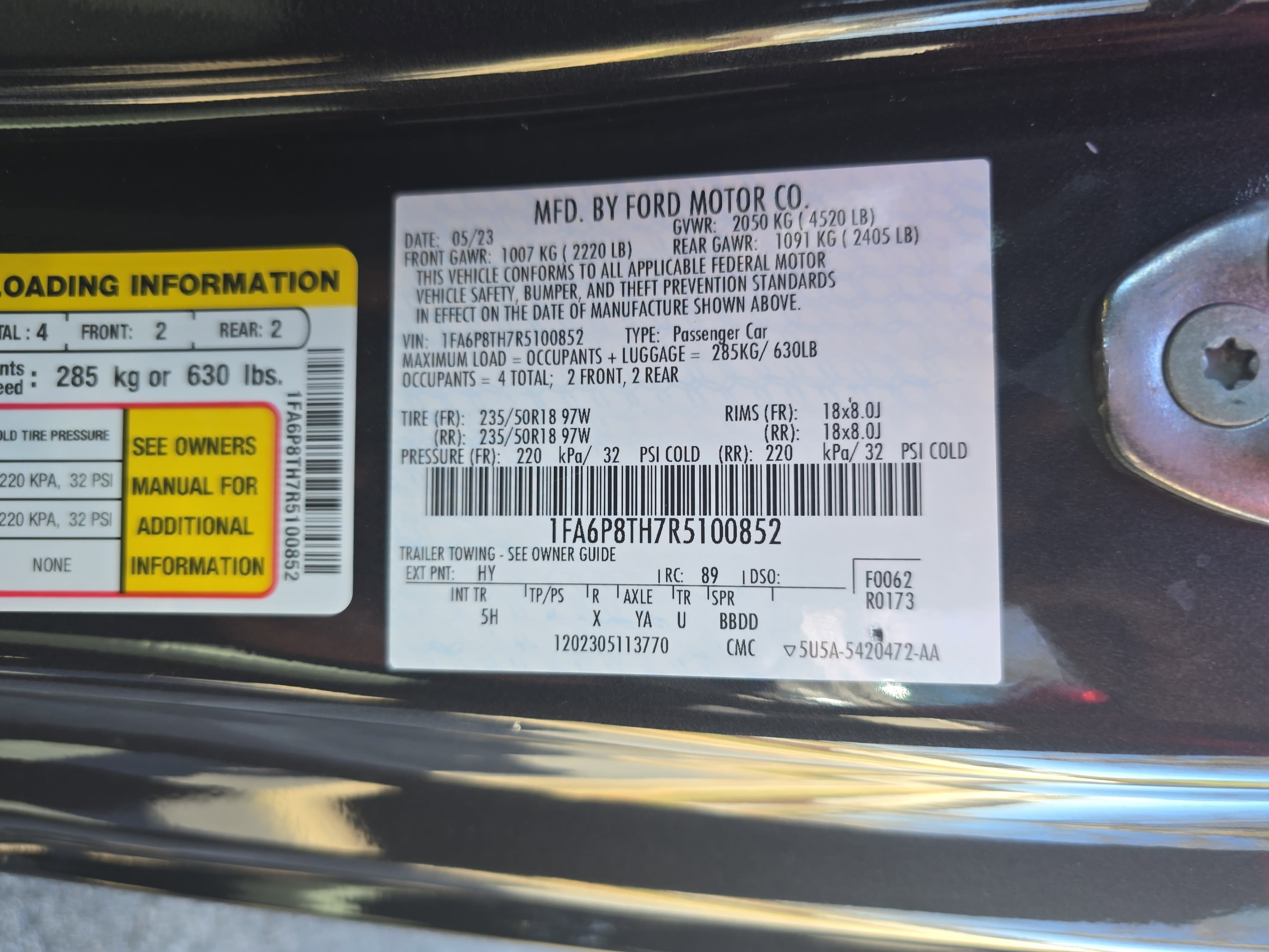 2024 Ford Mustang EcoBoost Premium Fastback