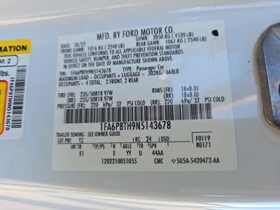 2022 Ford Mustang EcoBoost Premium Fastback