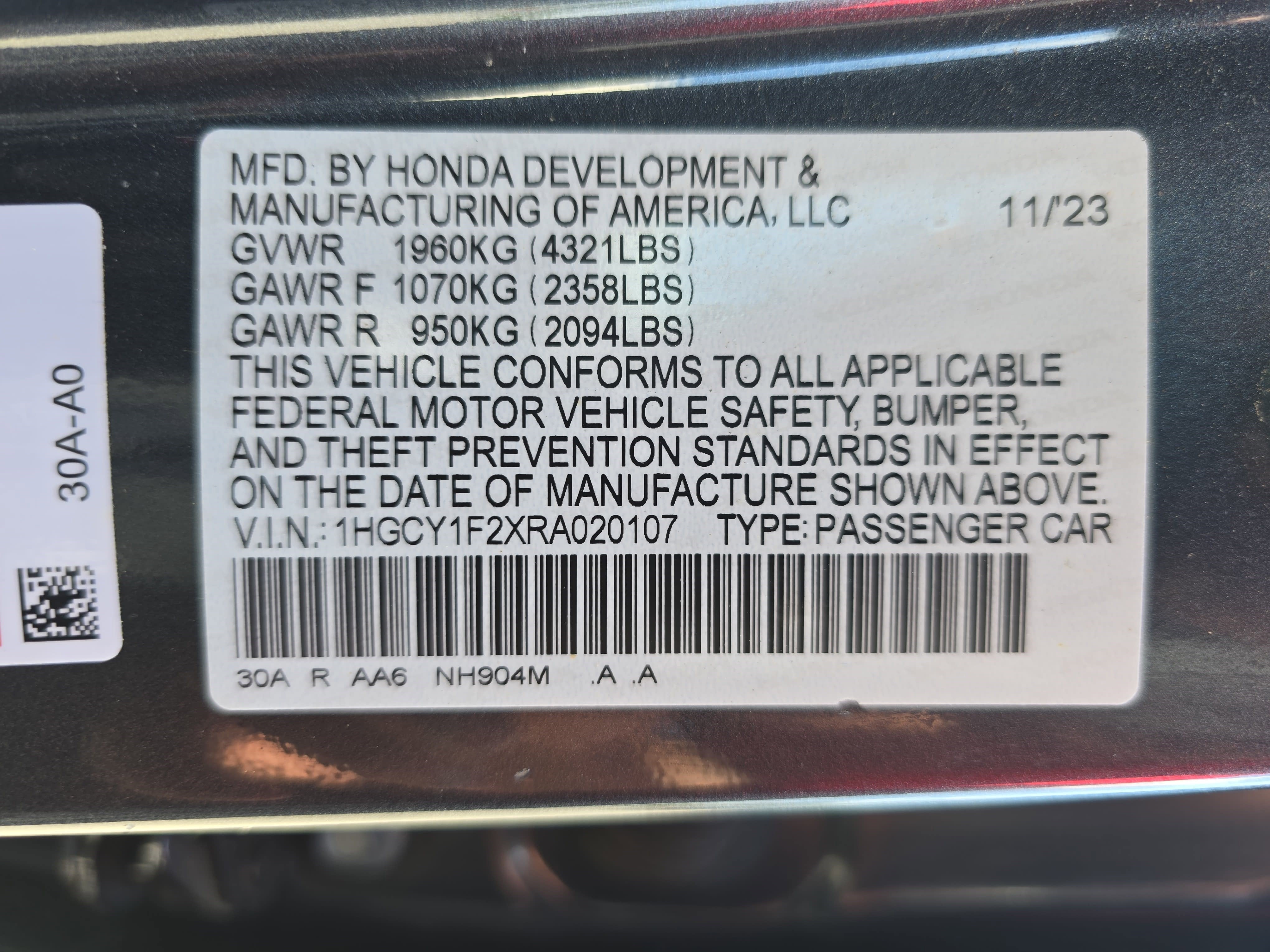 2024 Honda Accord LX CVT