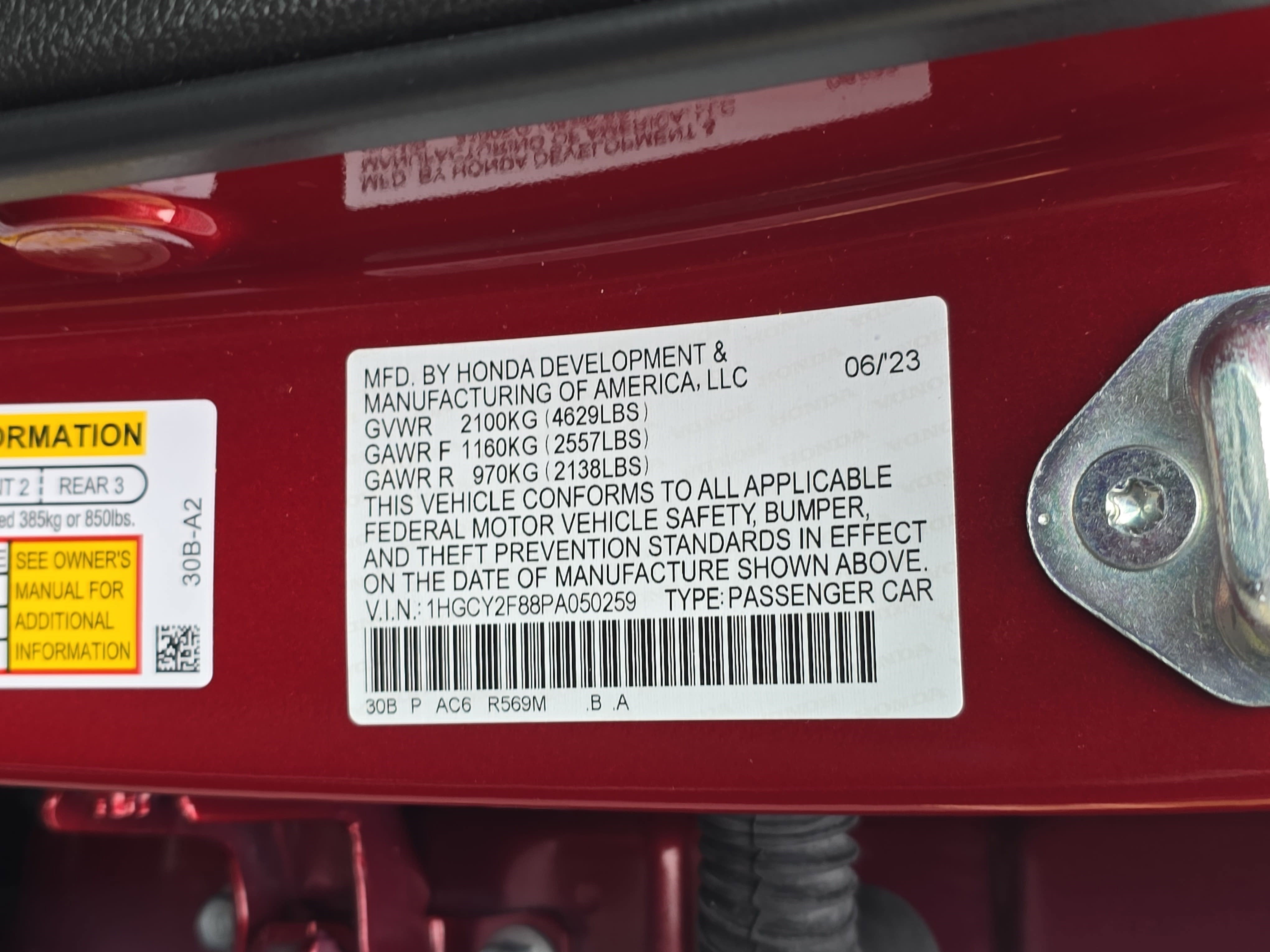 2023 Honda Accord Hybrid Base