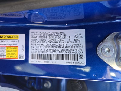 2023 Honda Civic Sport CVT