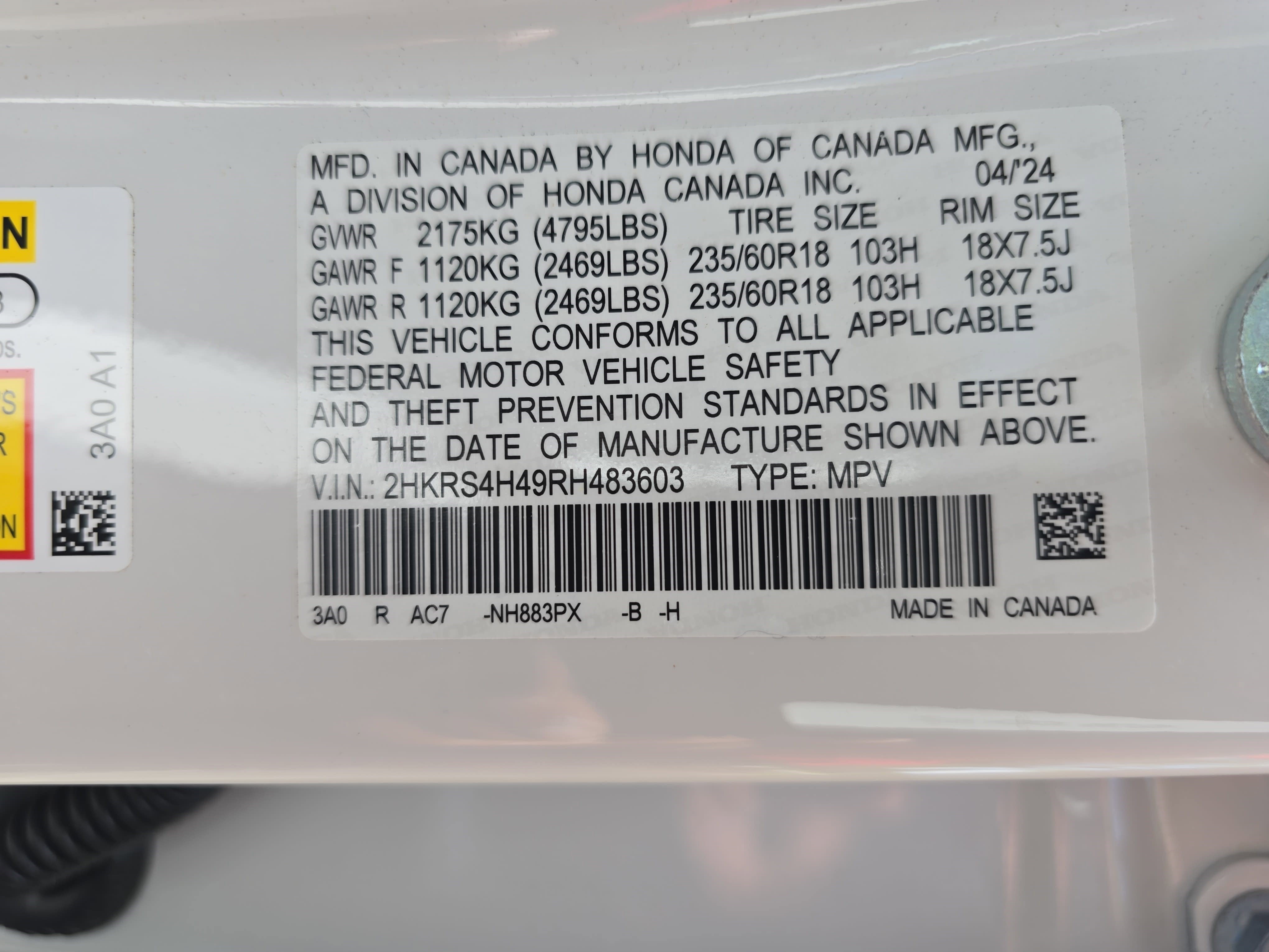 2024 Honda CR-V EX AWD
