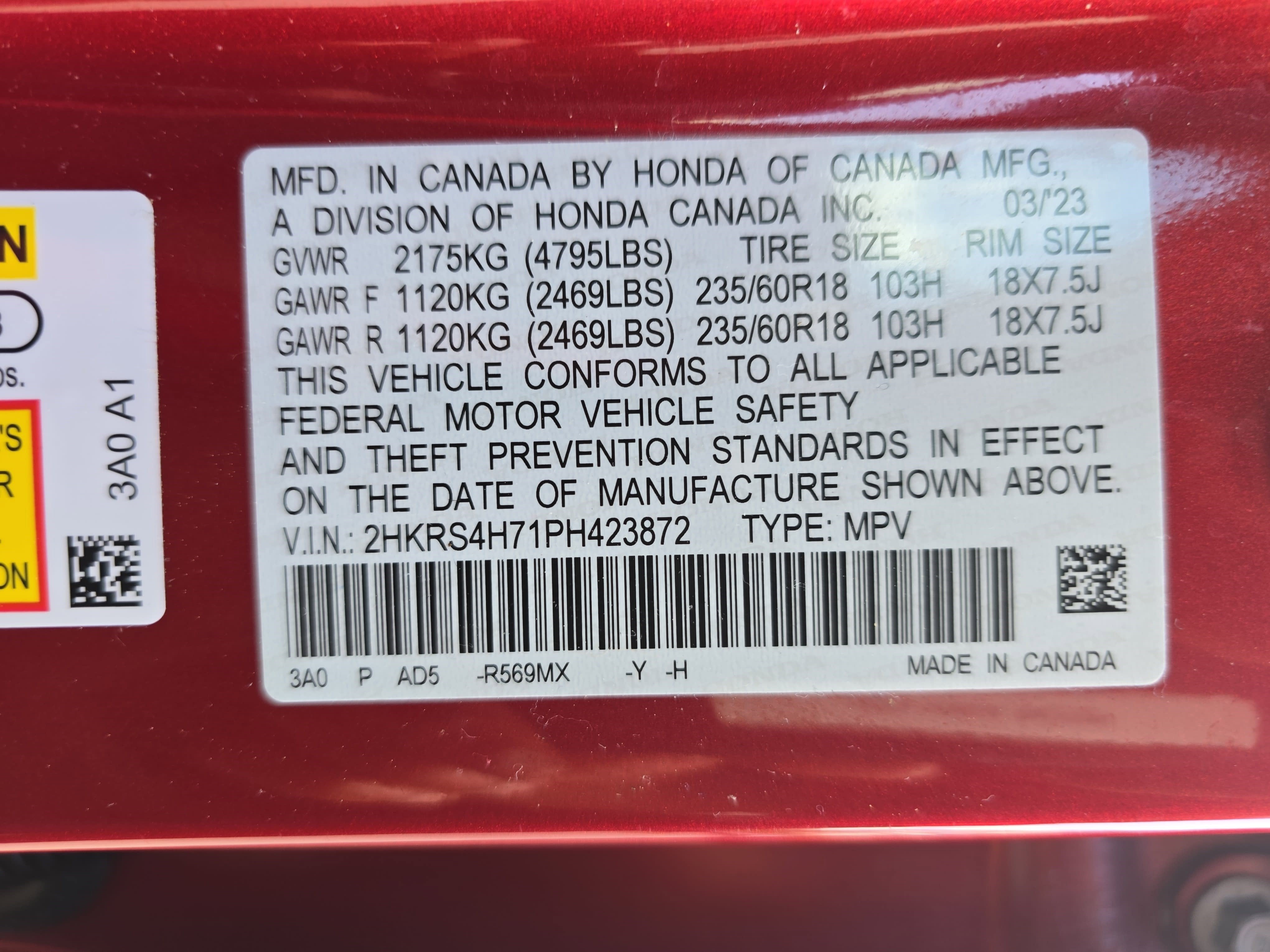 2023 Honda CR-V Base