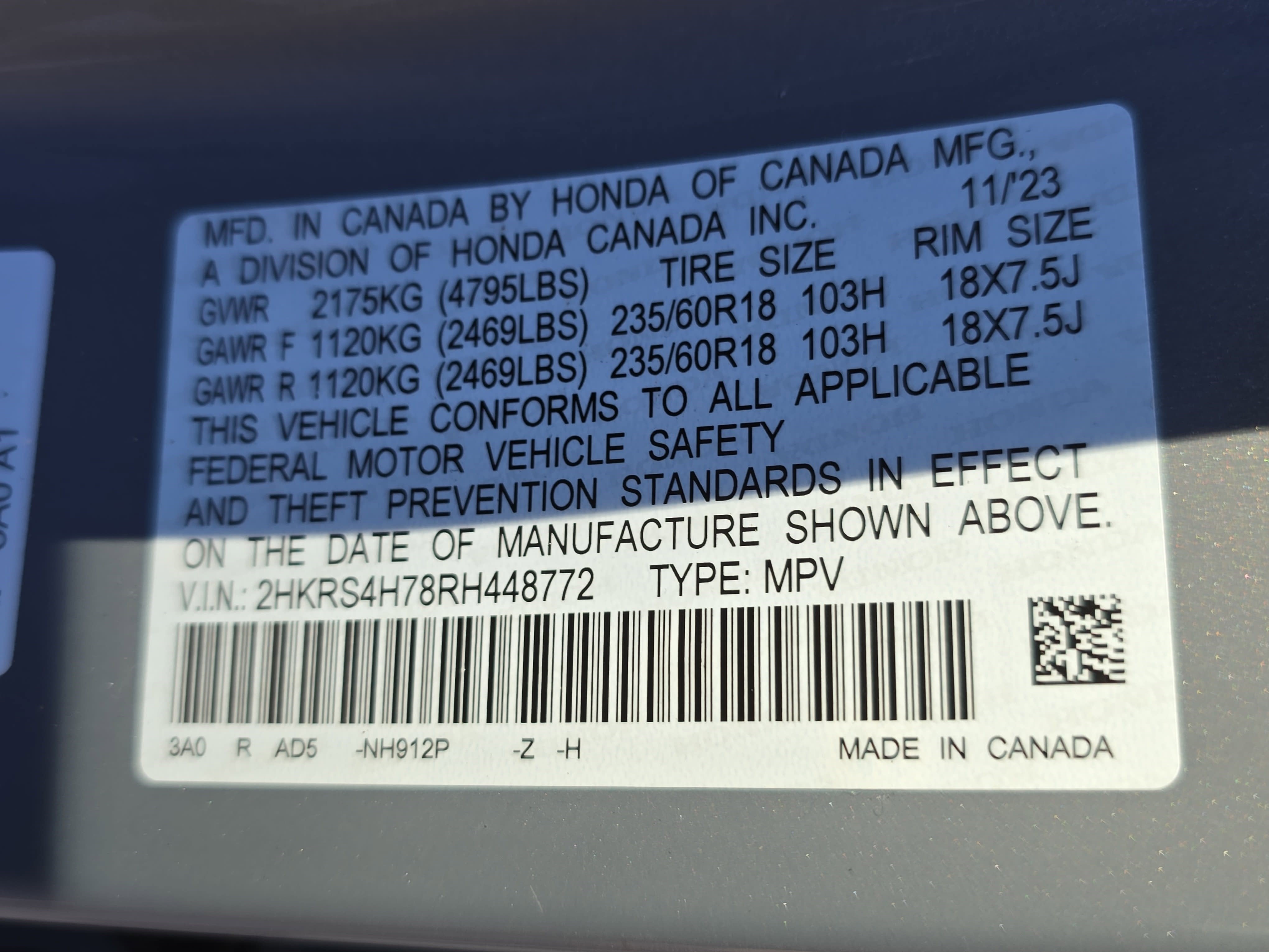 2024 Honda CR-V EX-L AWD