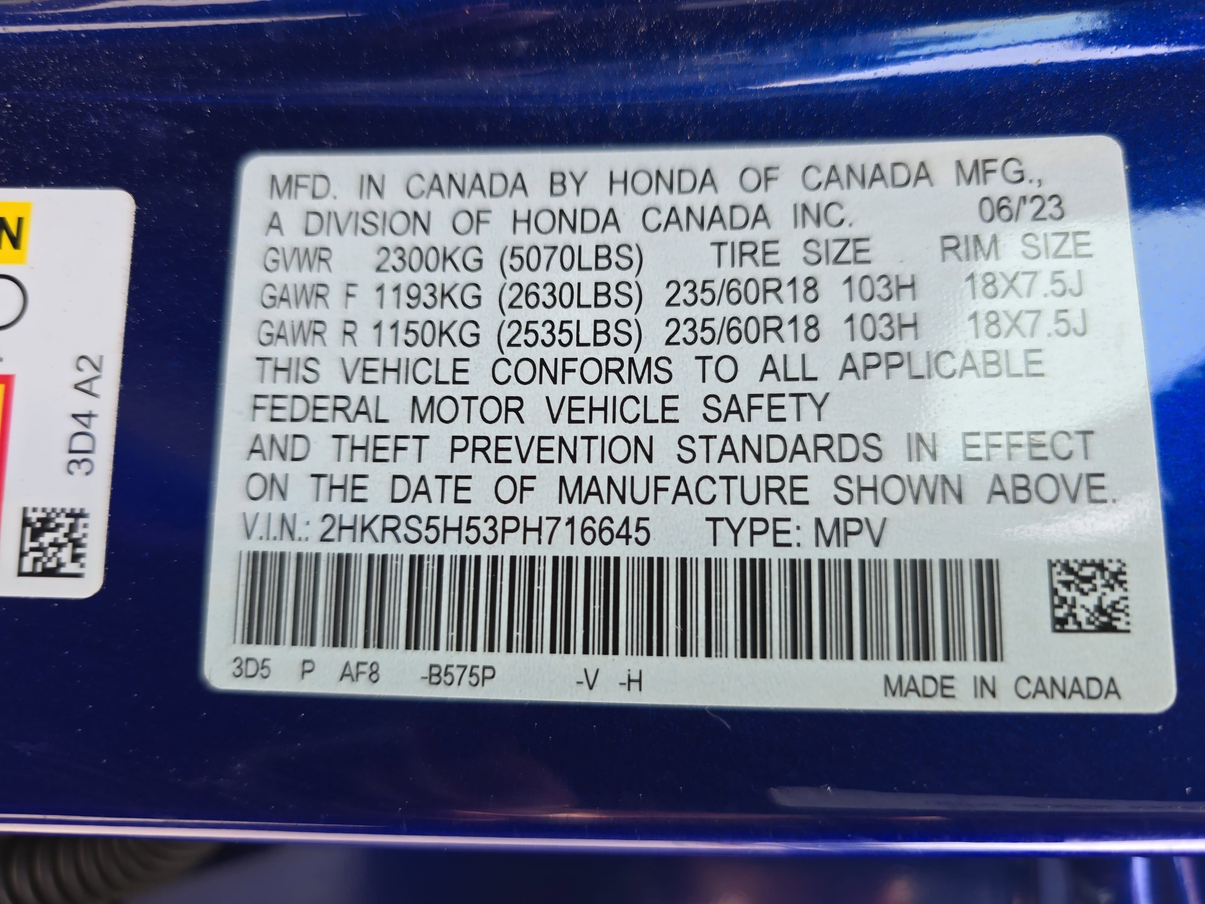 2023 Honda CR-V Hybrid Base