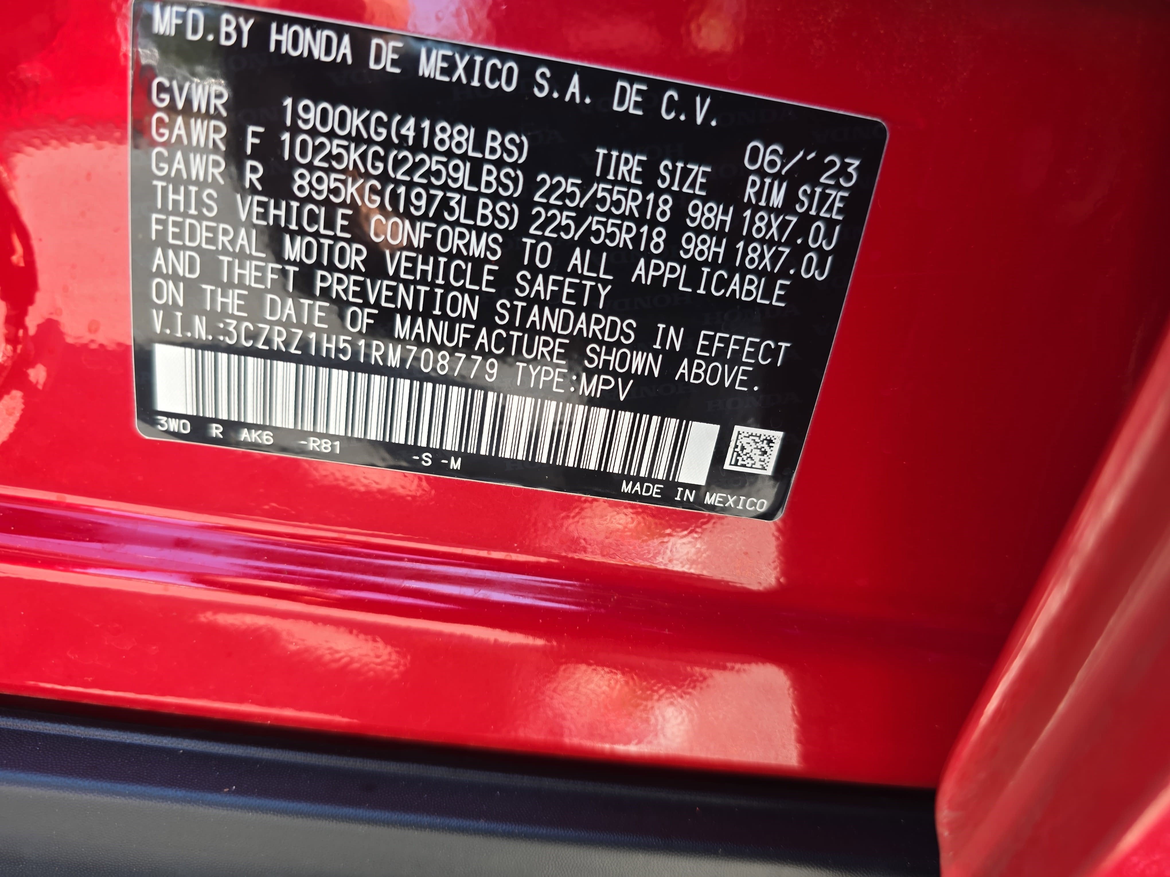 2024 Honda HR-V Sport 2WD CVT