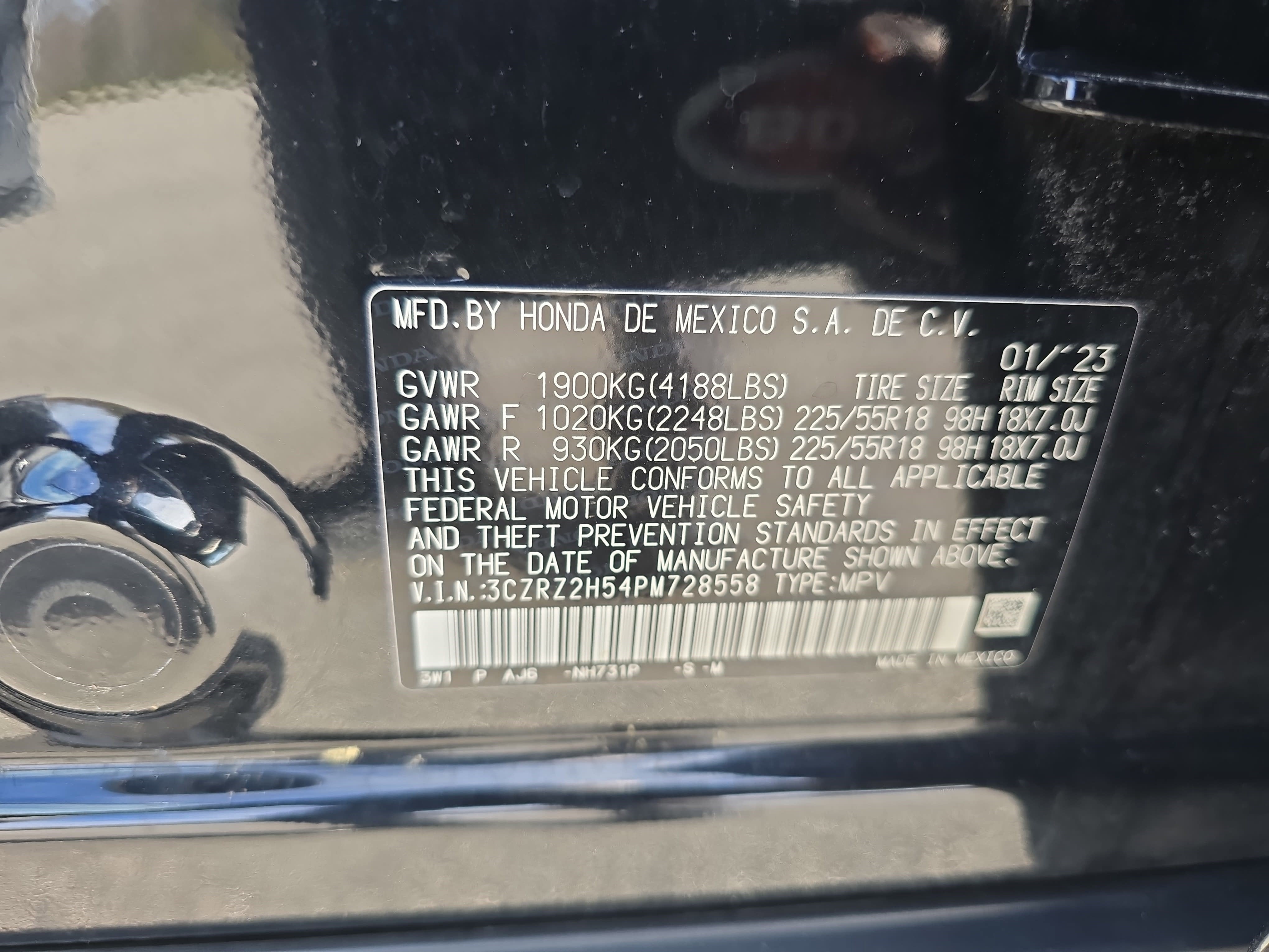 2023 Honda HR-V Sport AWD CVT