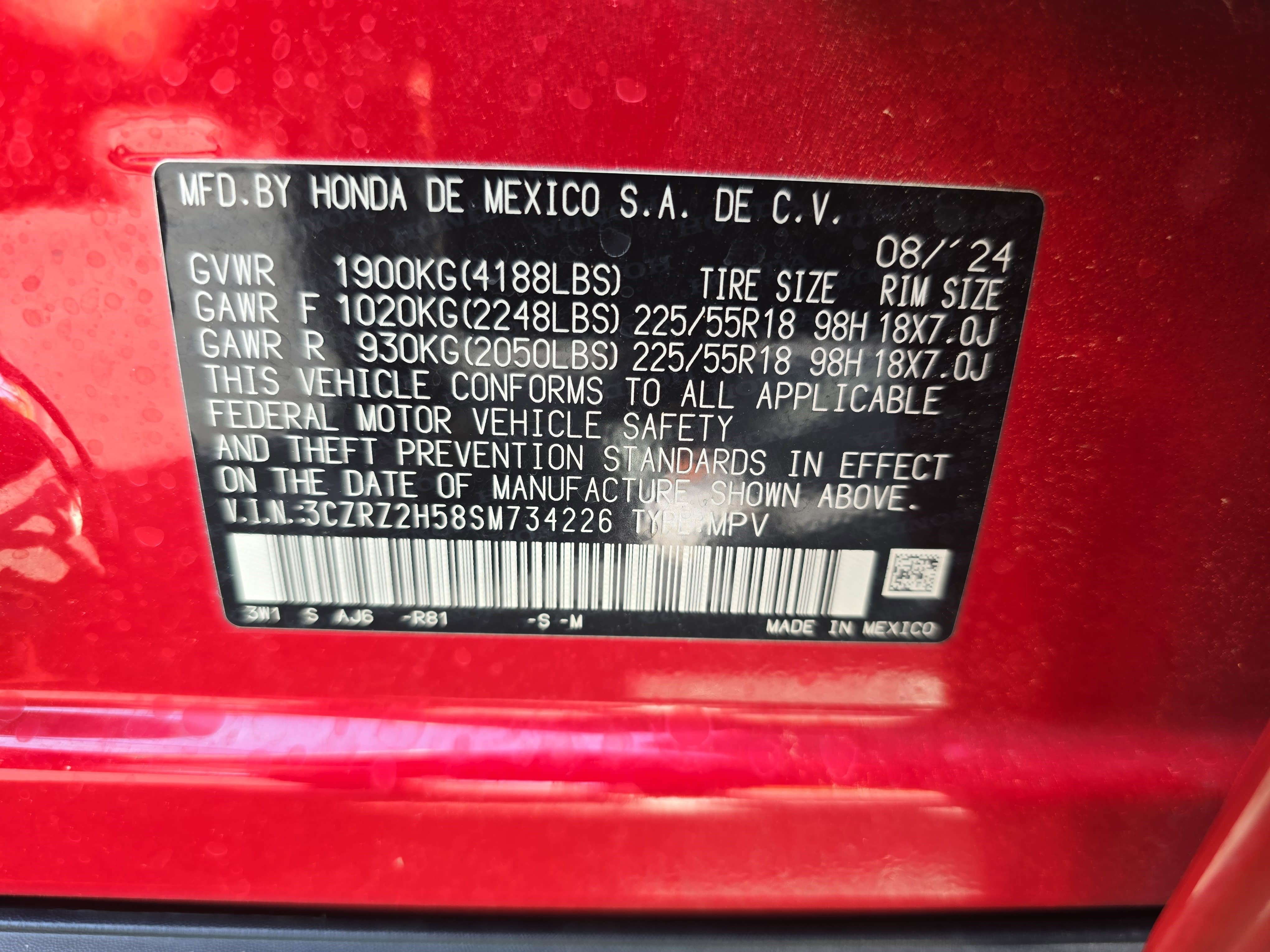 2025 Honda HR-V Sport AWD CVT
