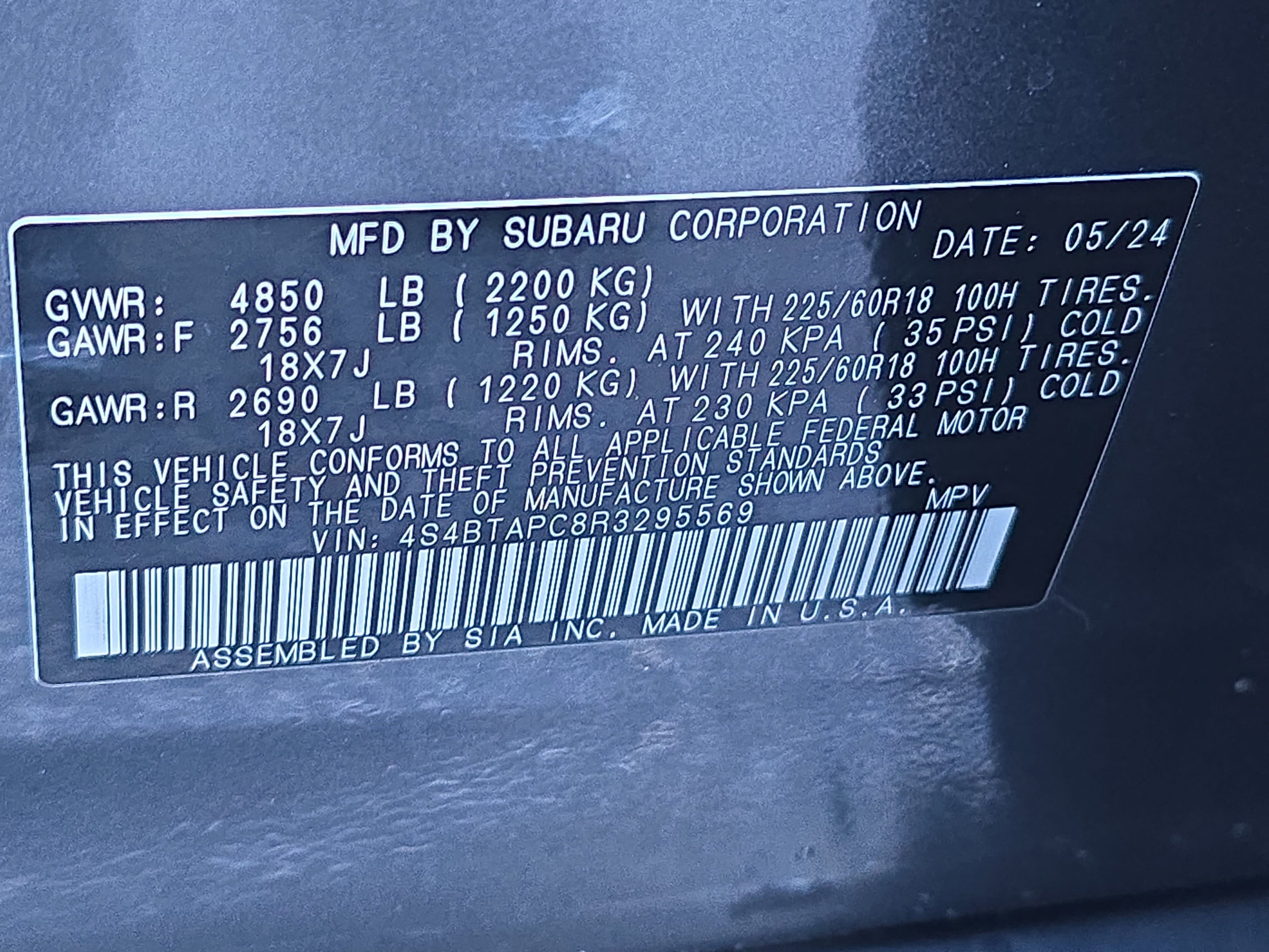 2024 Subaru Outback Touring AWD