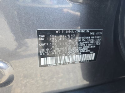 2024 Subaru Outback Limited XT AWD