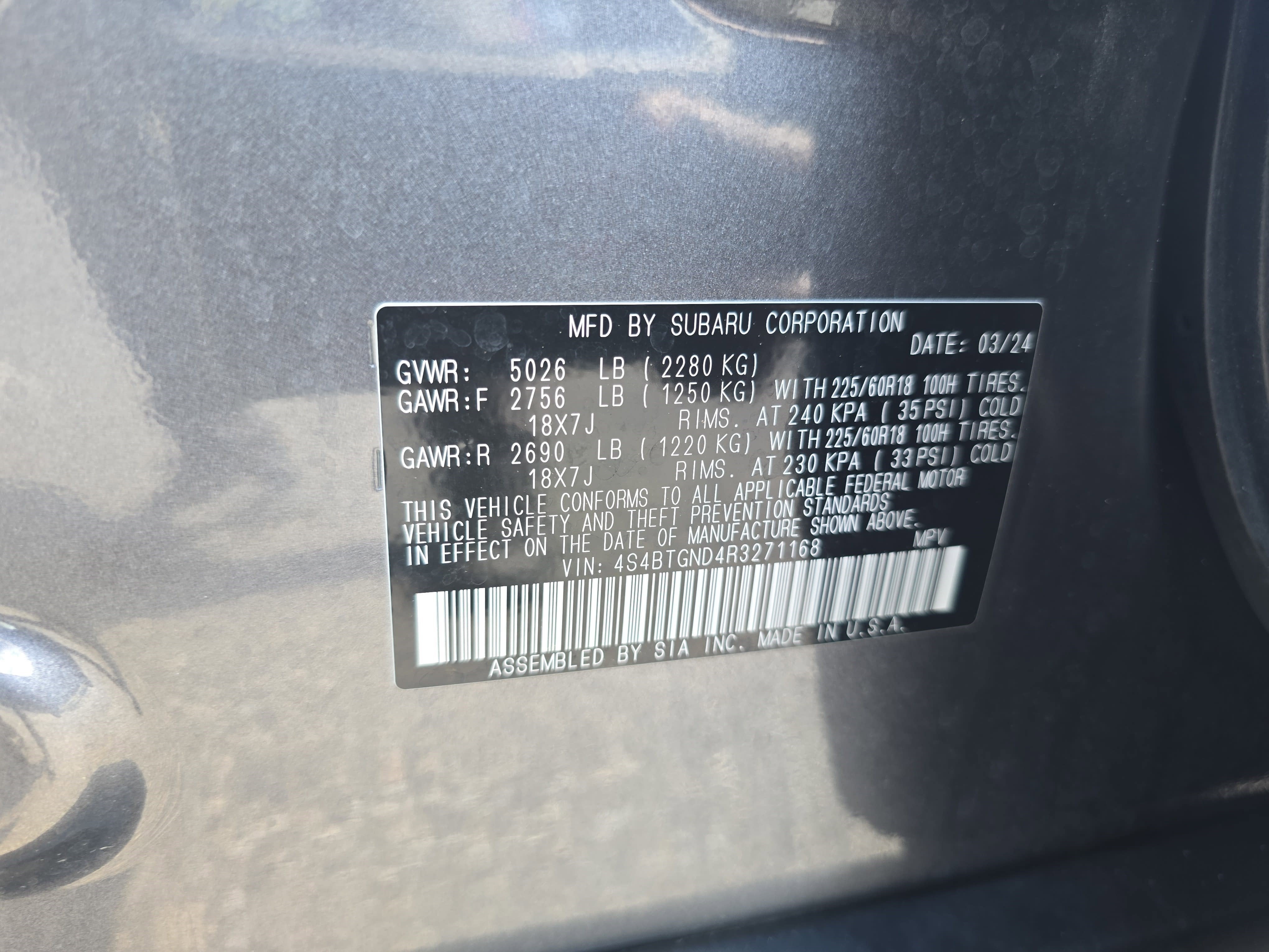 2024 Subaru Outback Limited XT AWD