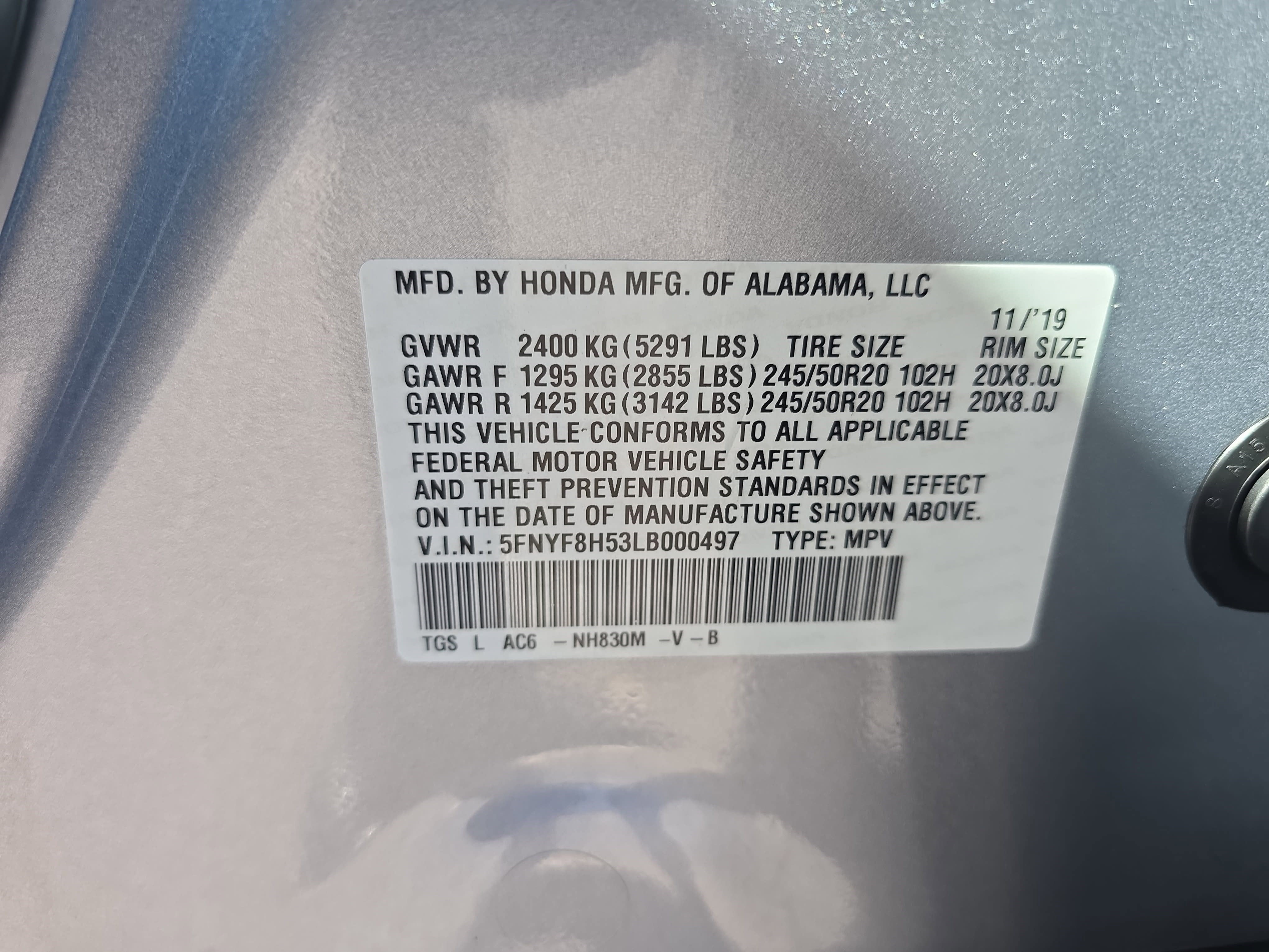 2020 Honda Passport EX-L AWD