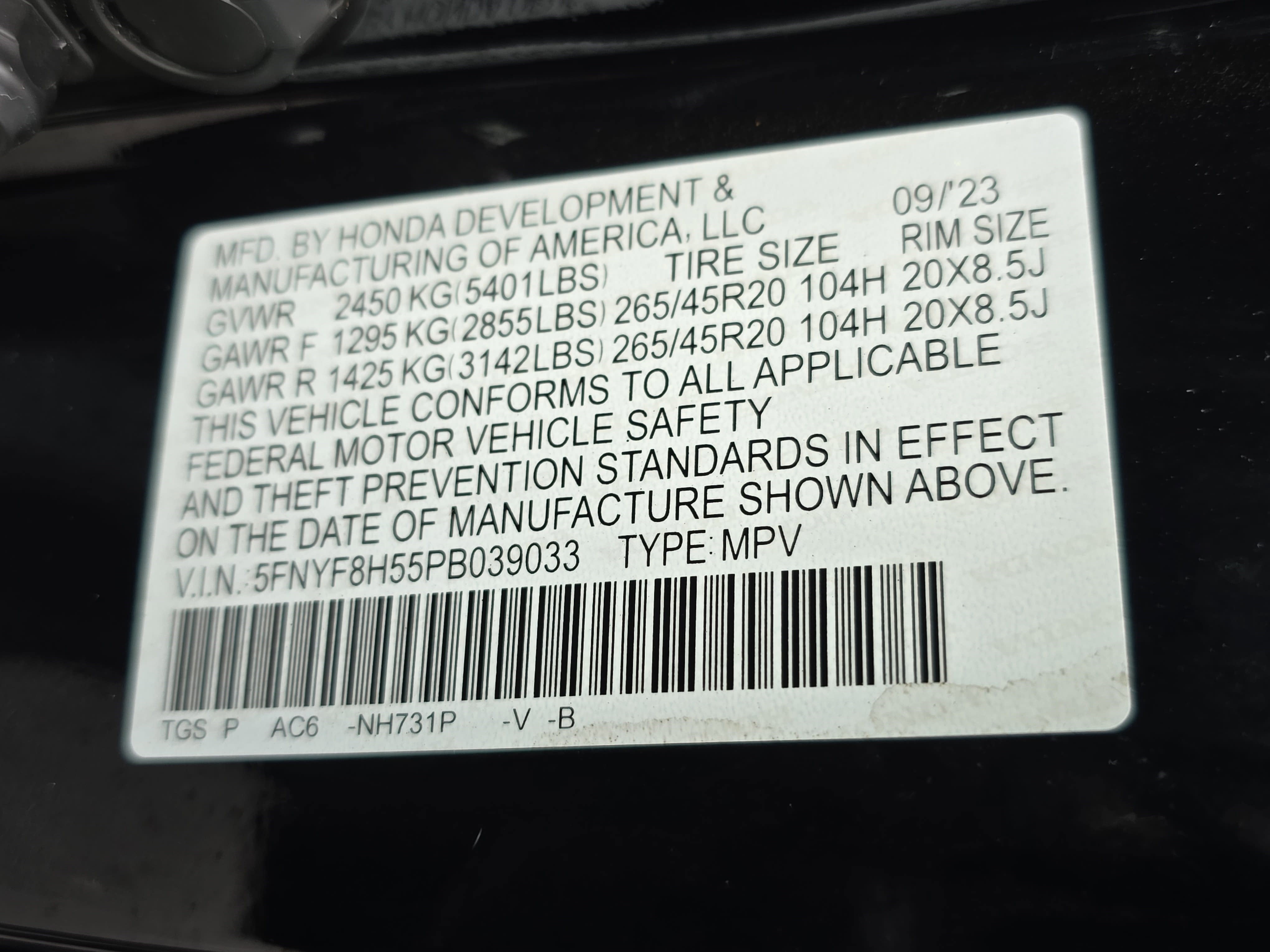 2023 Honda Passport EX-L AWD