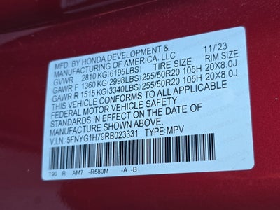 2024 Honda Pilot Touring AWD