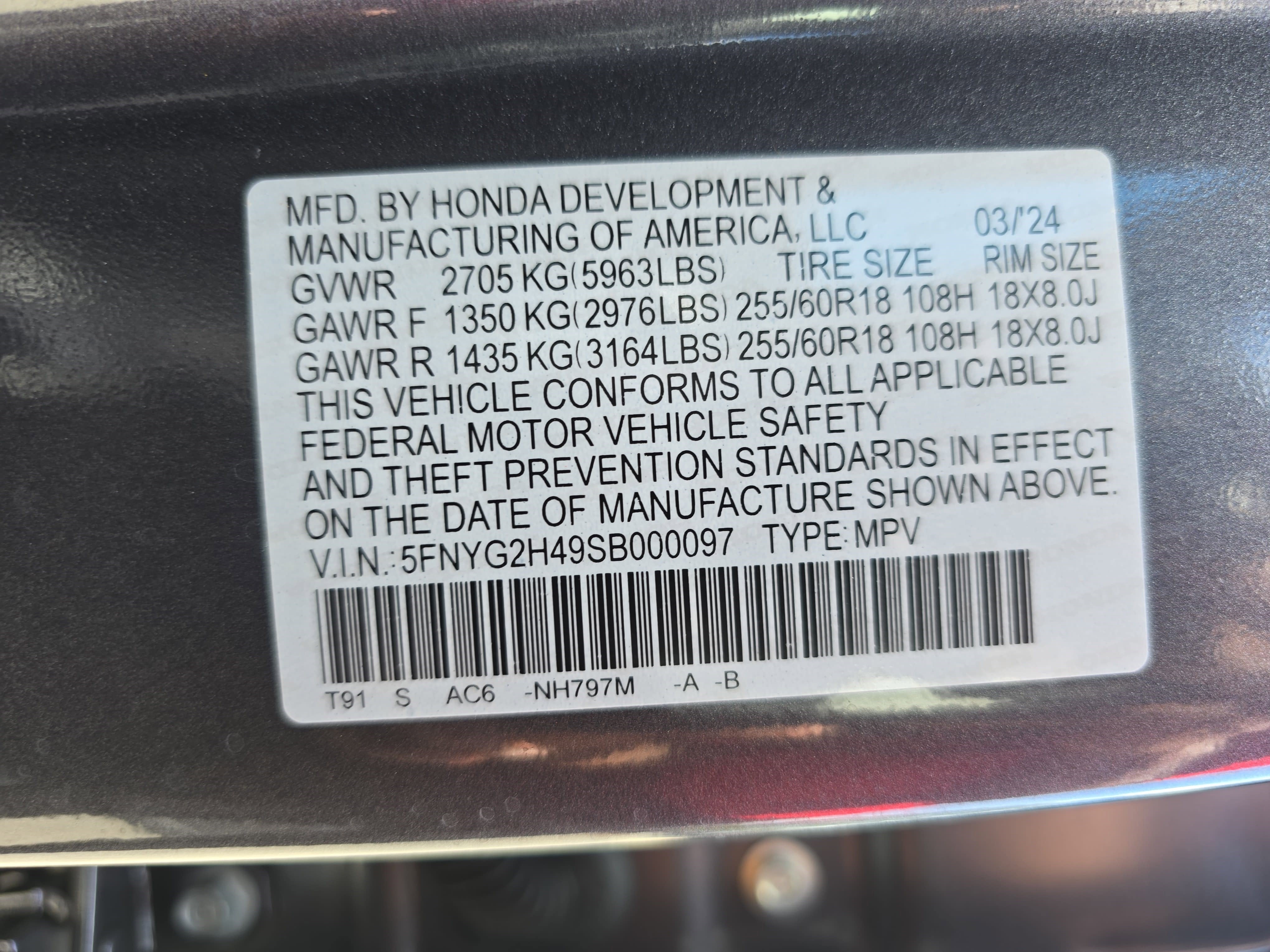 2025 Honda Pilot EX-L 2WD