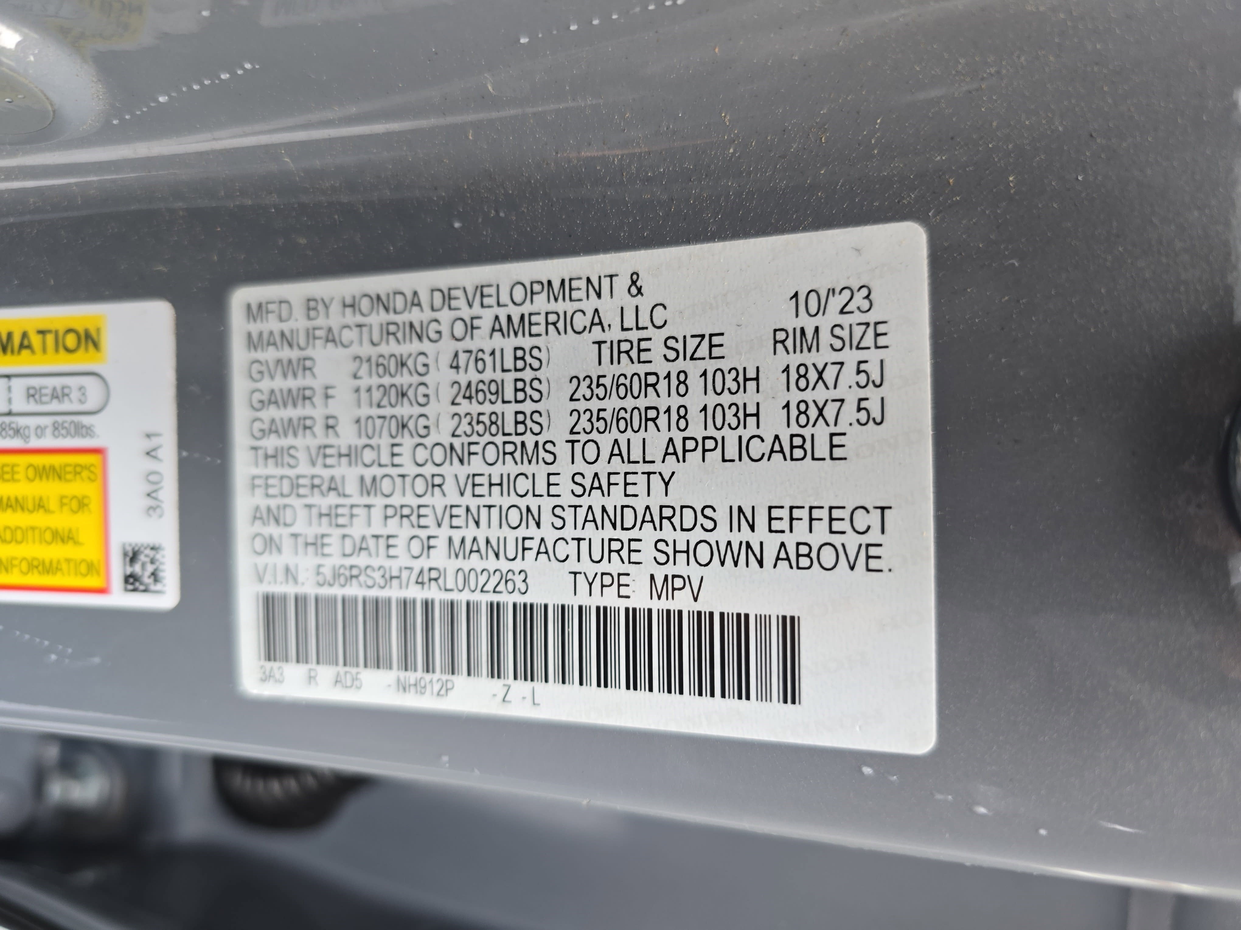 2024 Honda CR-V EX-L 2WD