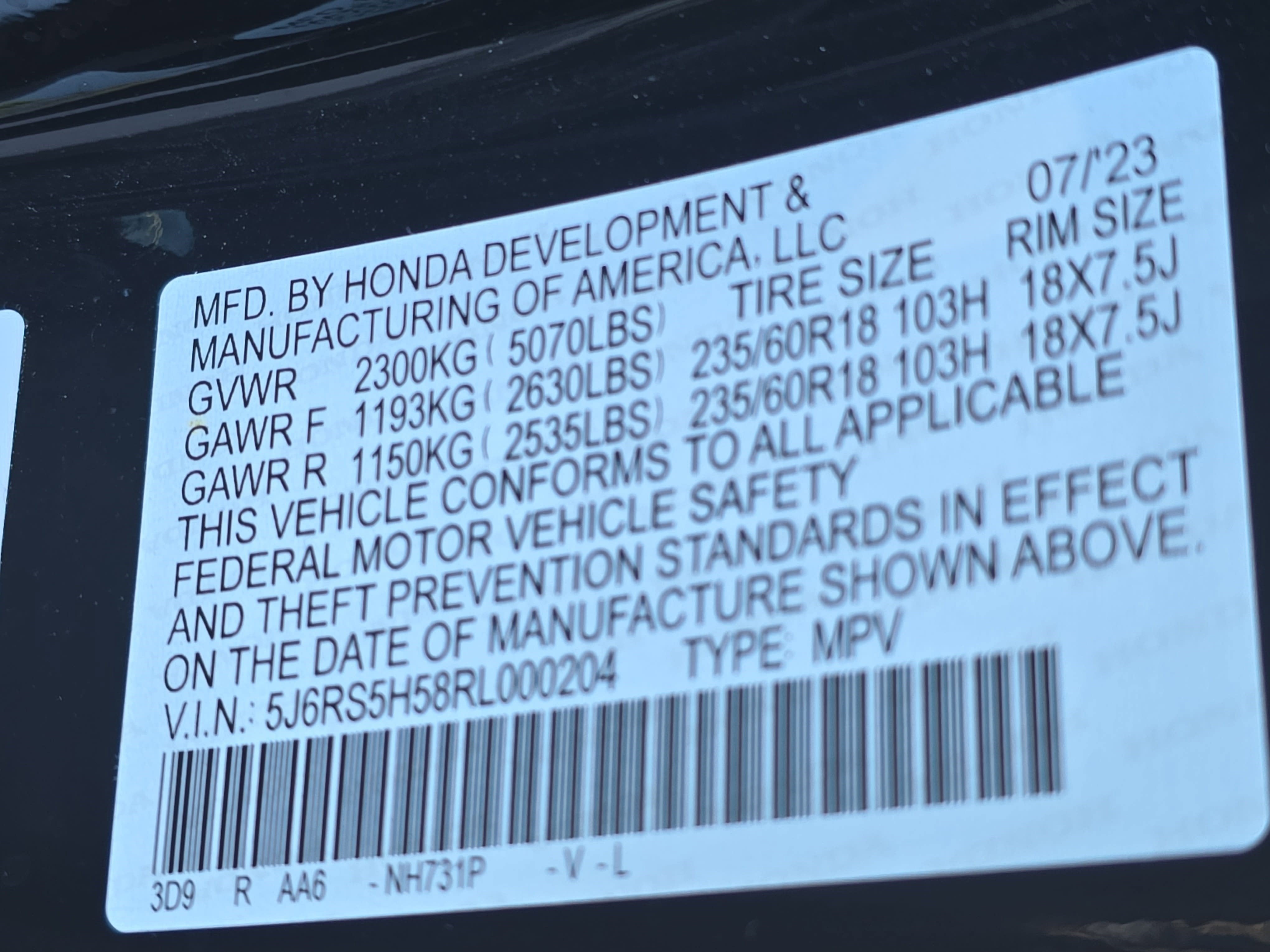 2024 Honda CR-V Hybrid Sport FWD