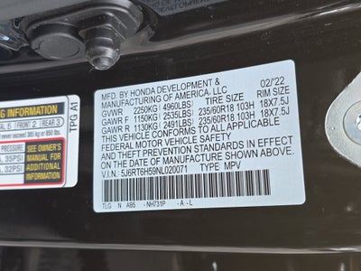 2022 Honda CR-V Hybrid EX AWD