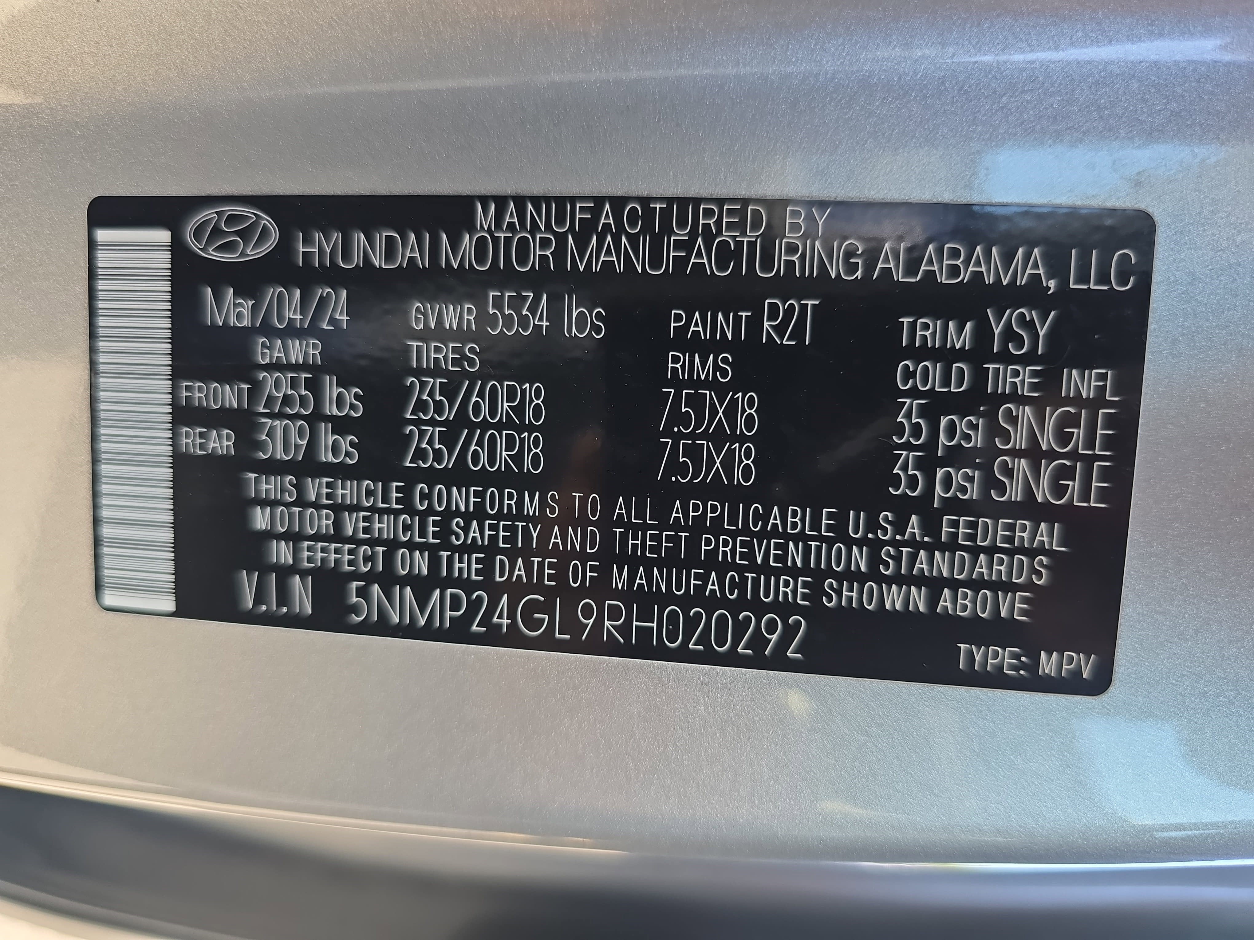 2024 Hyundai Santa Fe SEL FWD