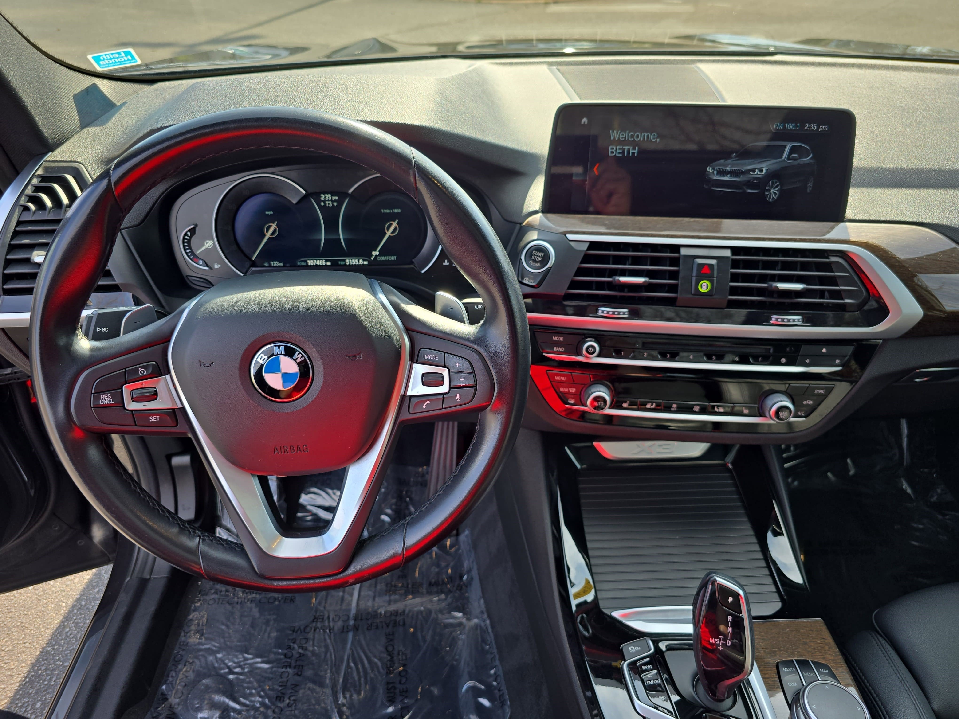 2019 BMW X3 sDrive30i Sports Activity Vehicle