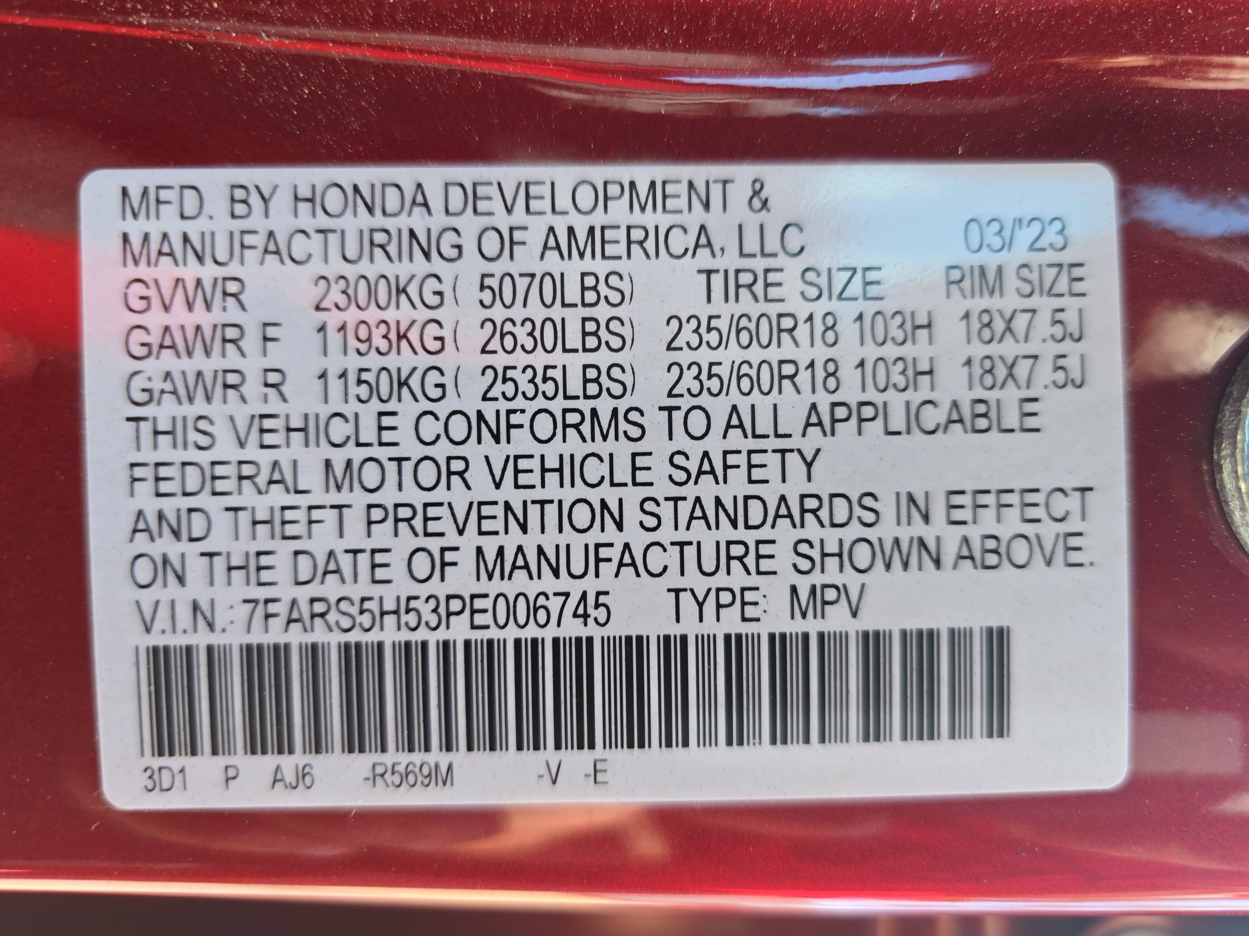 2023 Honda CR-V Hybrid Base