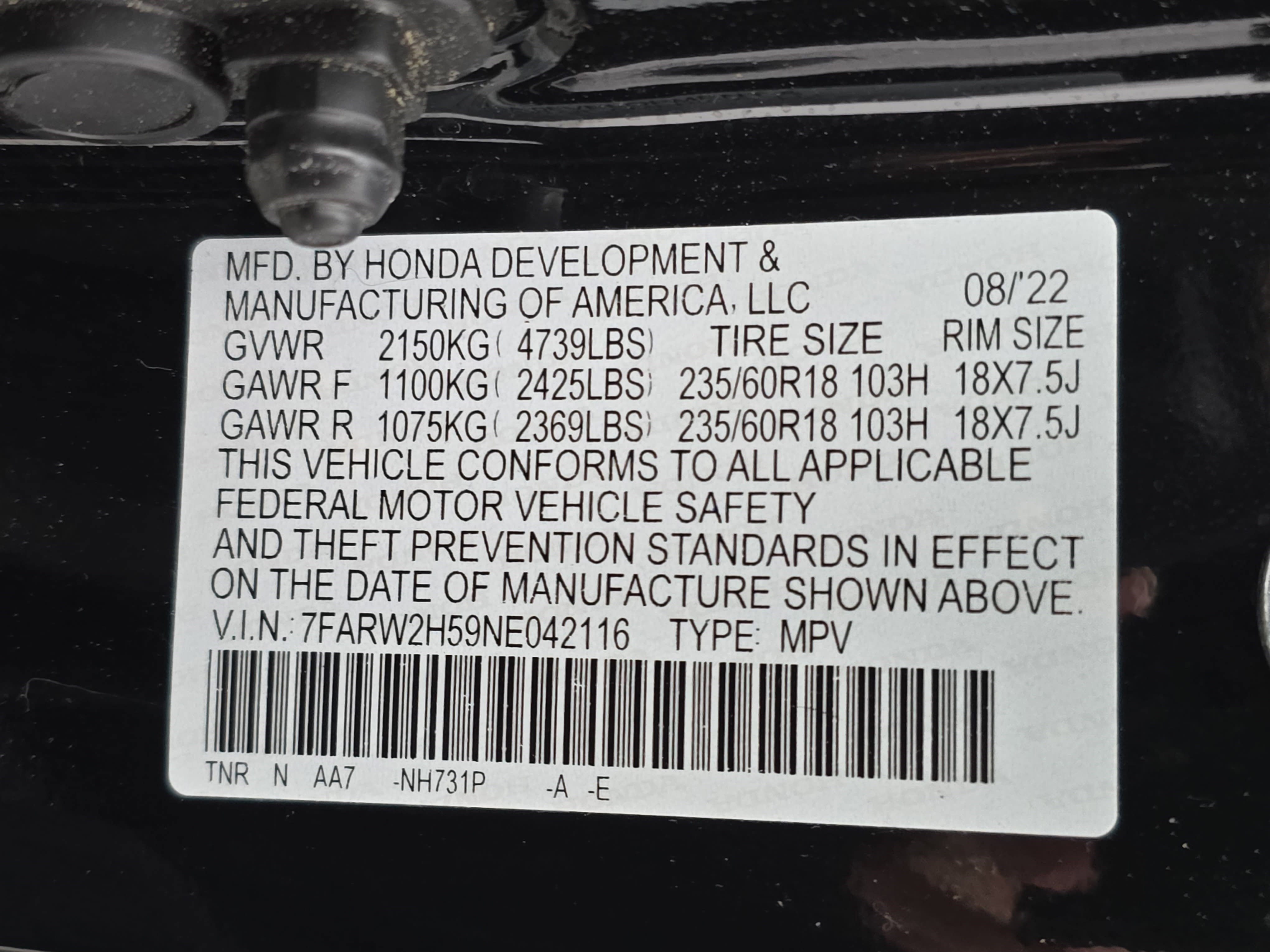 2022 Honda CR-V EX AWD