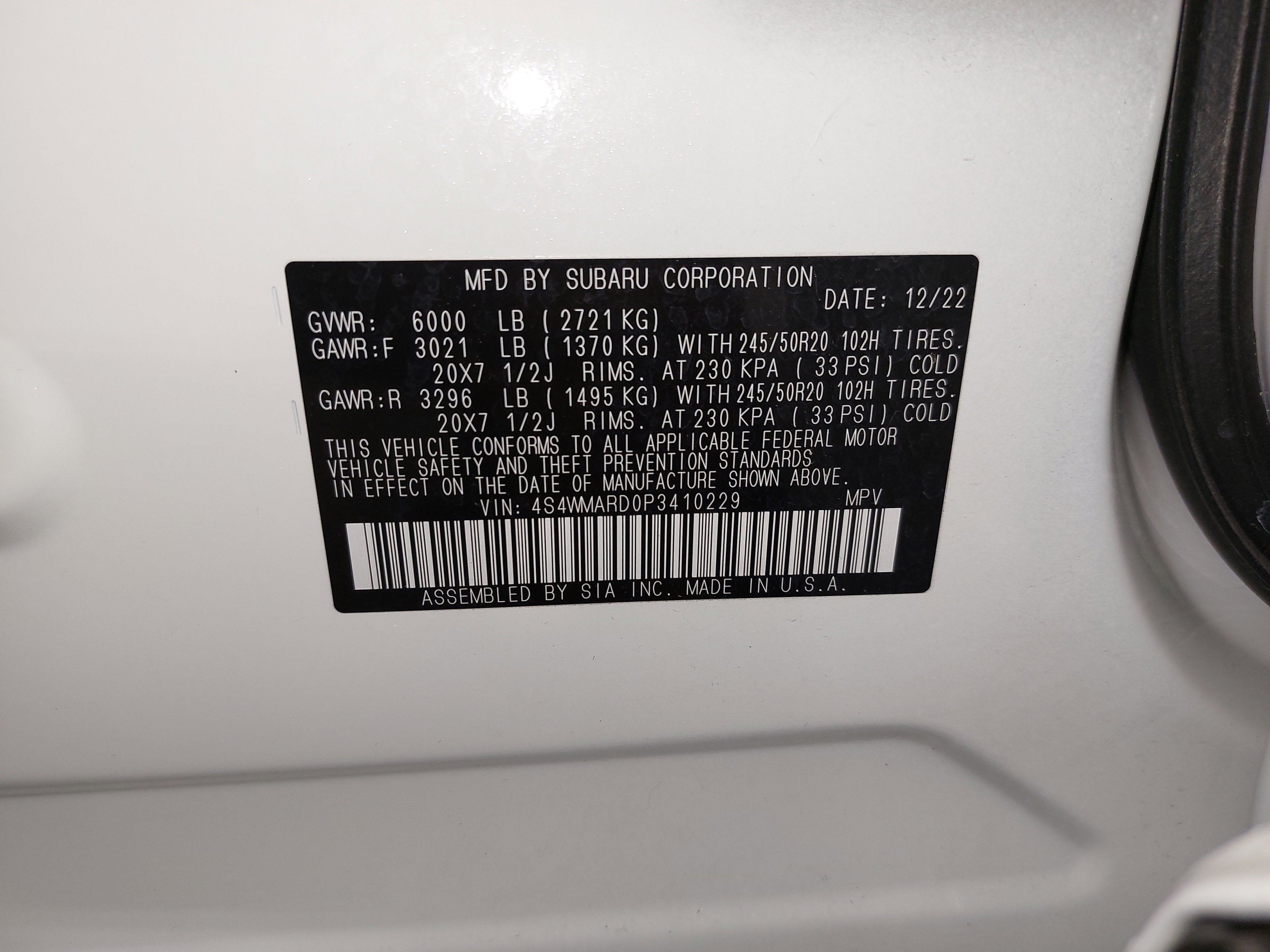 2023 Subaru Ascent Limited