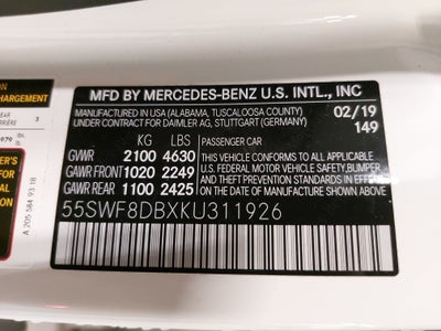 2019 Mercedes-Benz C-Class C 300