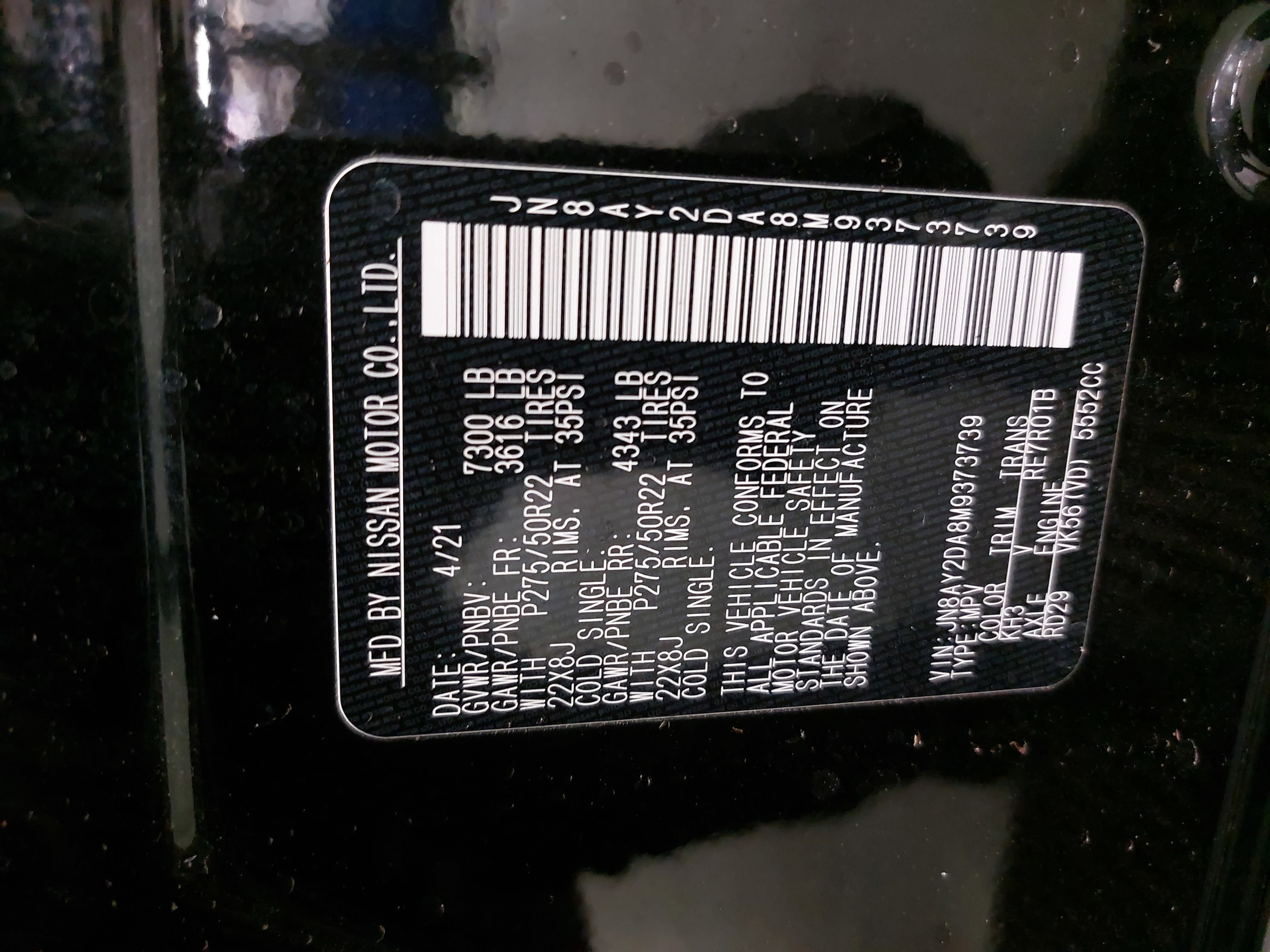 2021 Nissan Armada Platinum