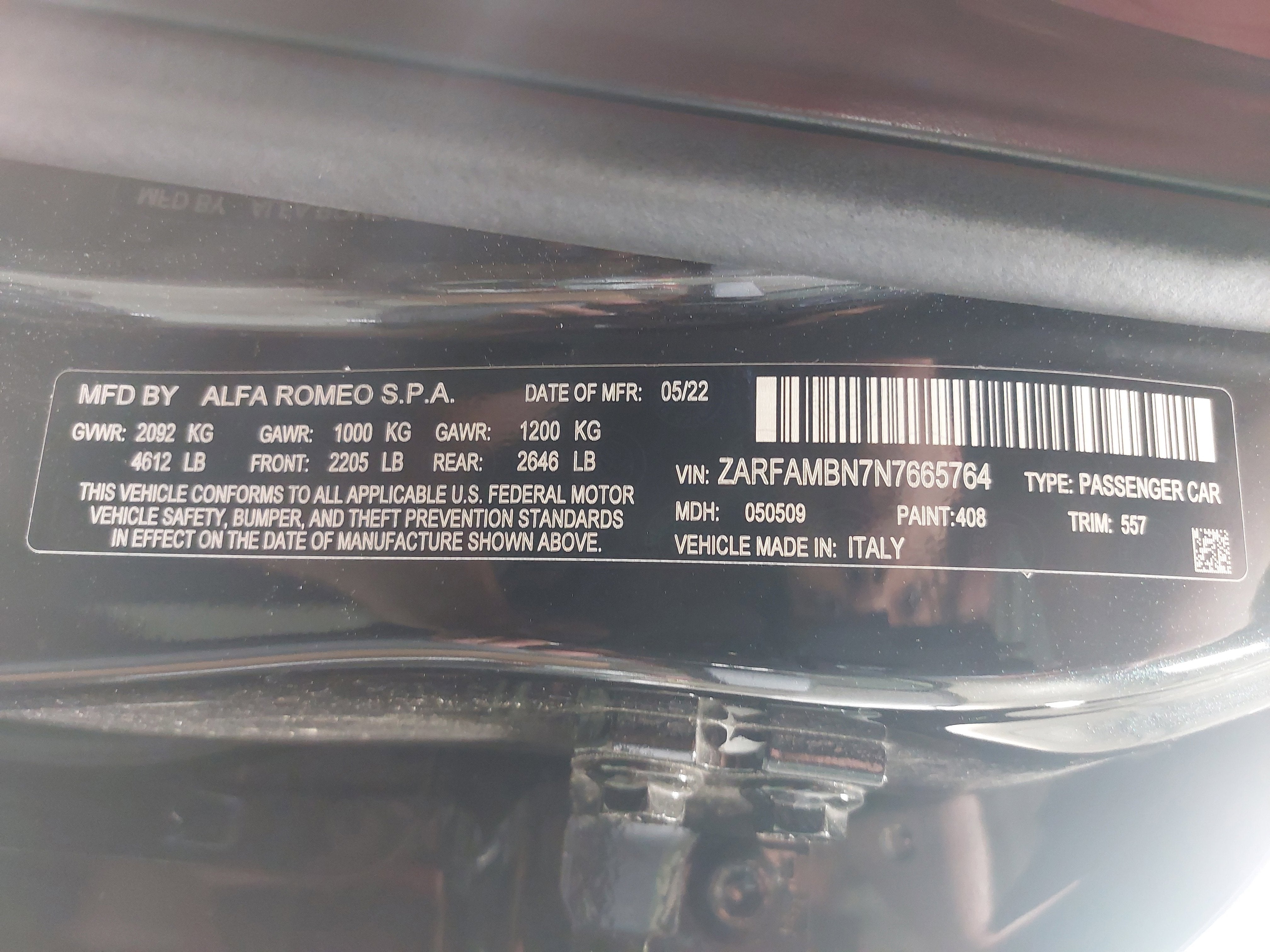 2022 Alfa Romeo Giulia Veloce