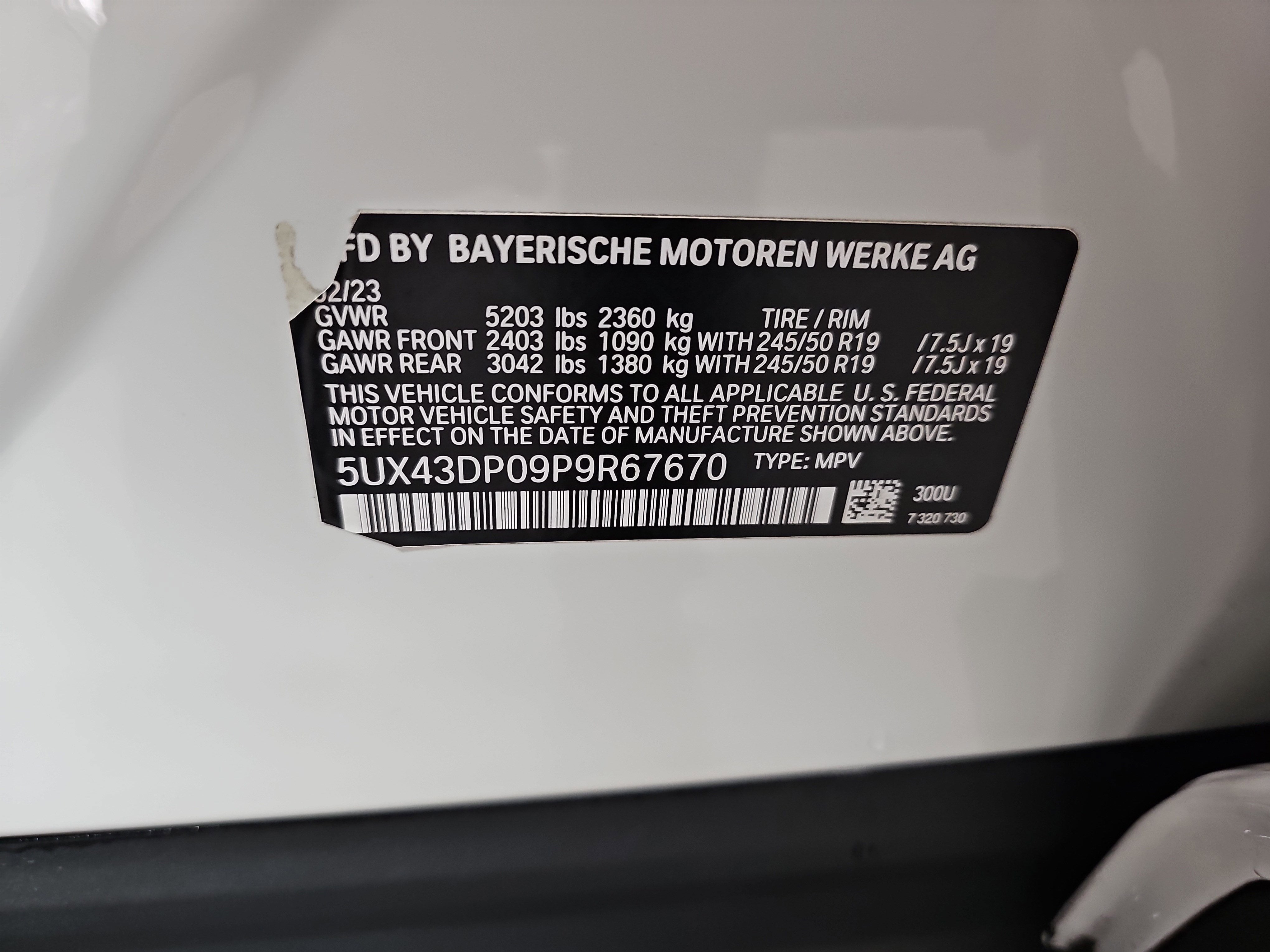 2023 BMW X3 sDrive30i