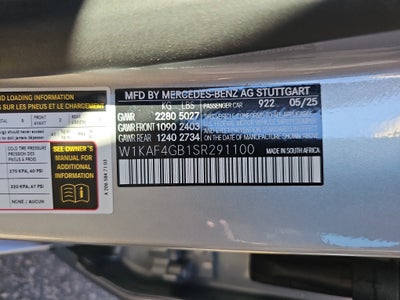 2025 Mercedes-Benz C-Class C 300