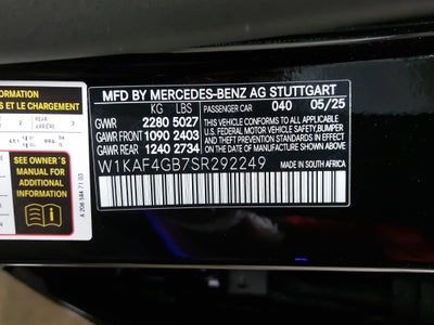 2025 Mercedes-Benz C-Class C 300