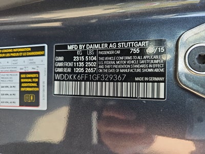 2016 Mercedes-Benz E-Class E 400